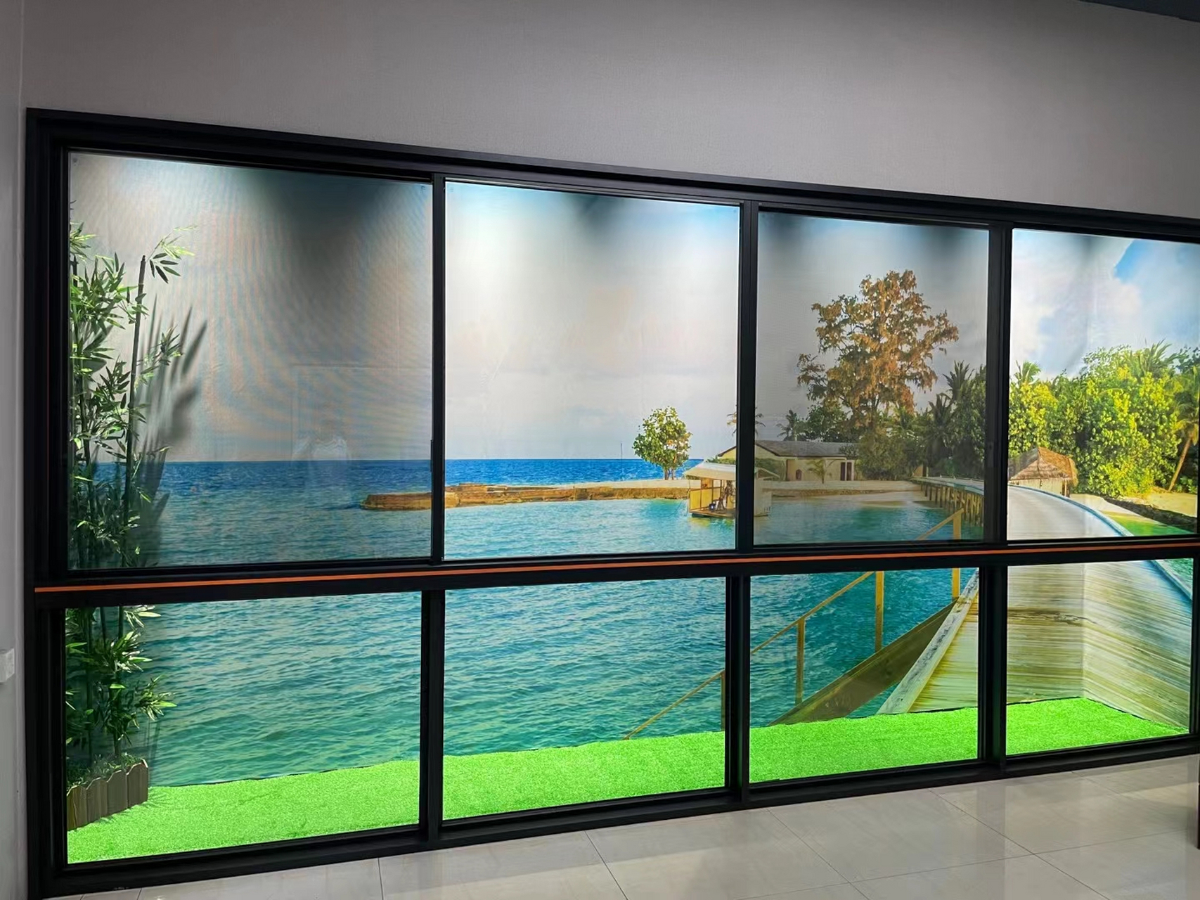 全景极窄推拉窗