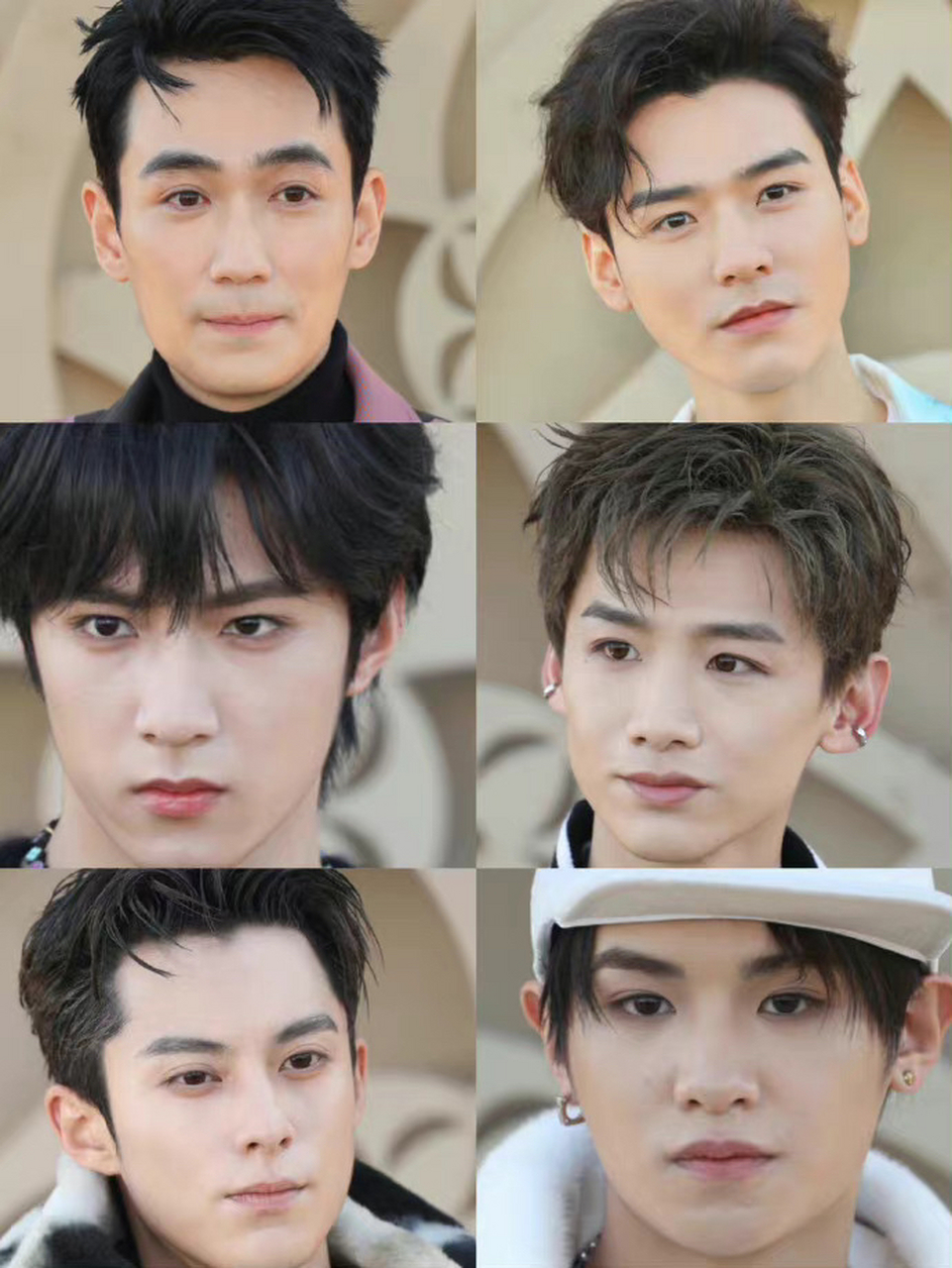 王鹤棣,刘耀文,justin黄明昊,白敬亭,王安宇,朱一龙恁脸生图来了,哪有