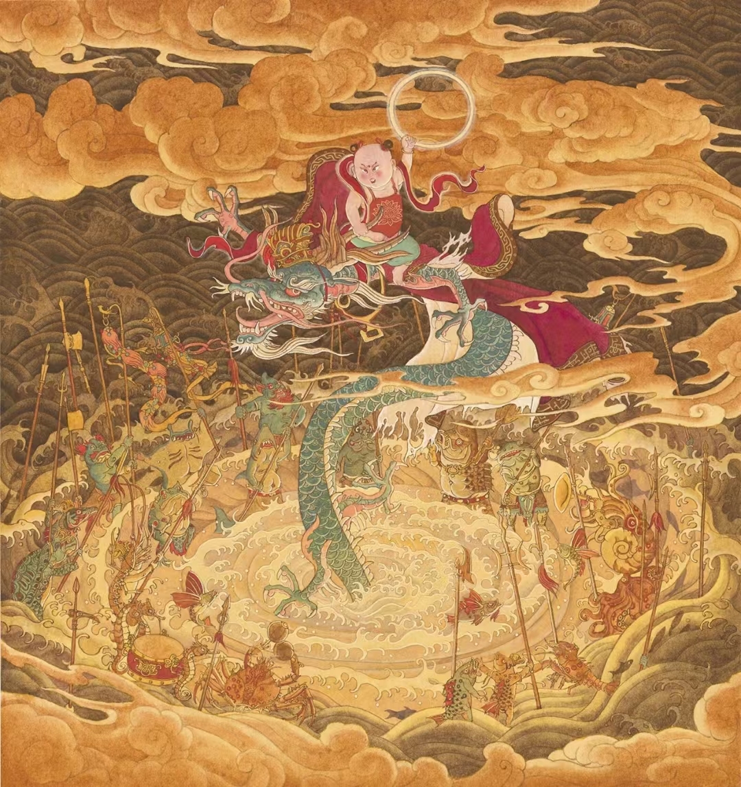 工笔系列作品 边凯,2014年毕业于中央美术学院山水画专业,获