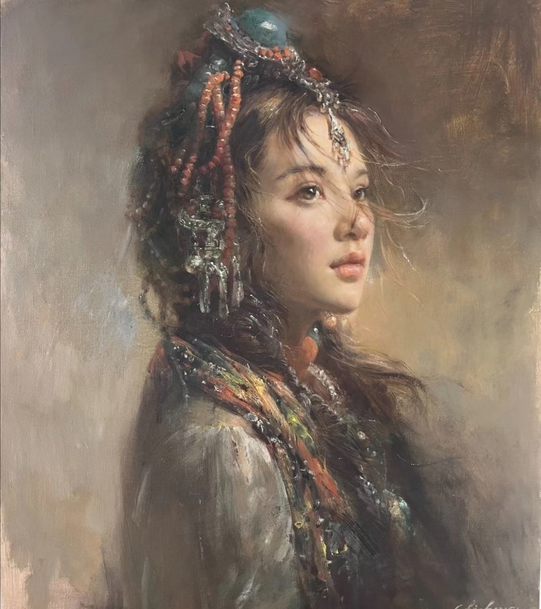 张释中油画作品系列  支持定制  张释中,原名张联勖,1966年生,贵州