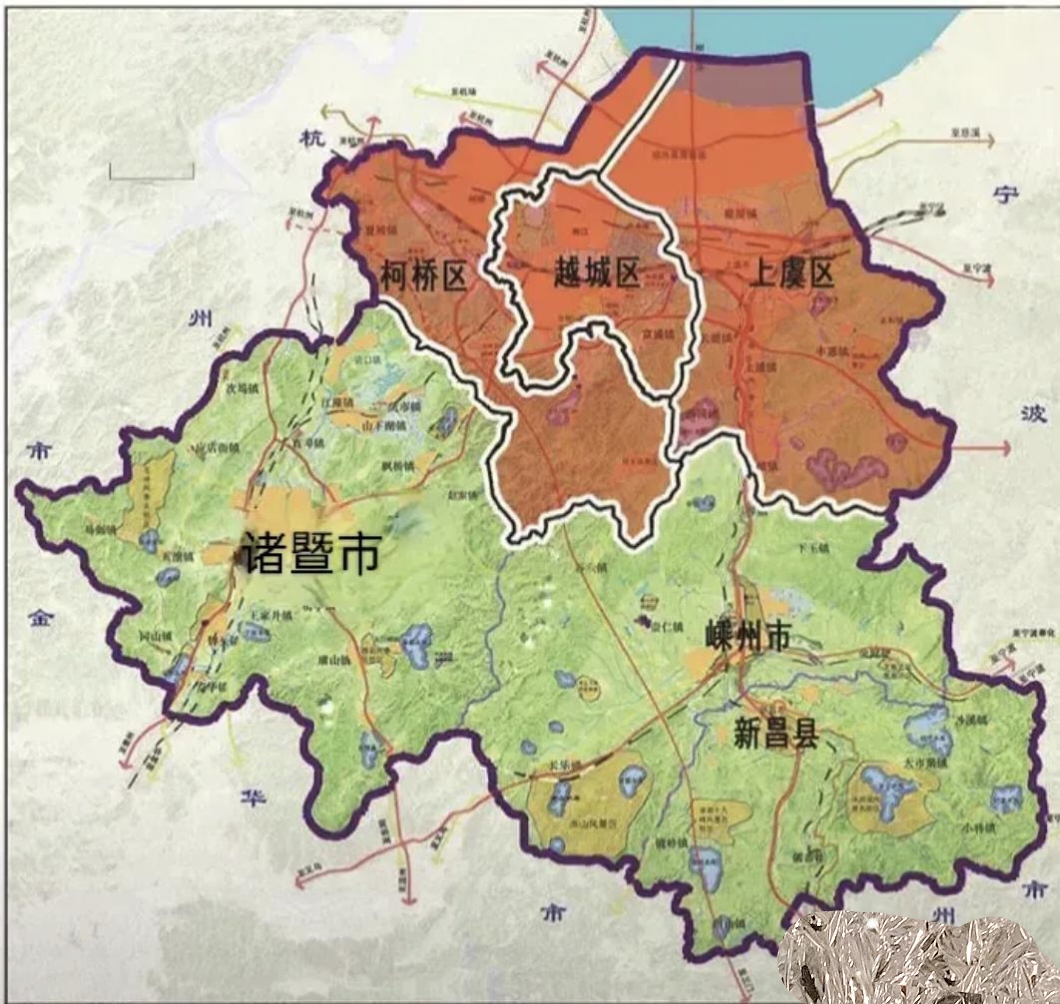 绍兴地形图浙江绍兴市旅游地图全图绍兴全市地图绍兴的地理形状绍兴市