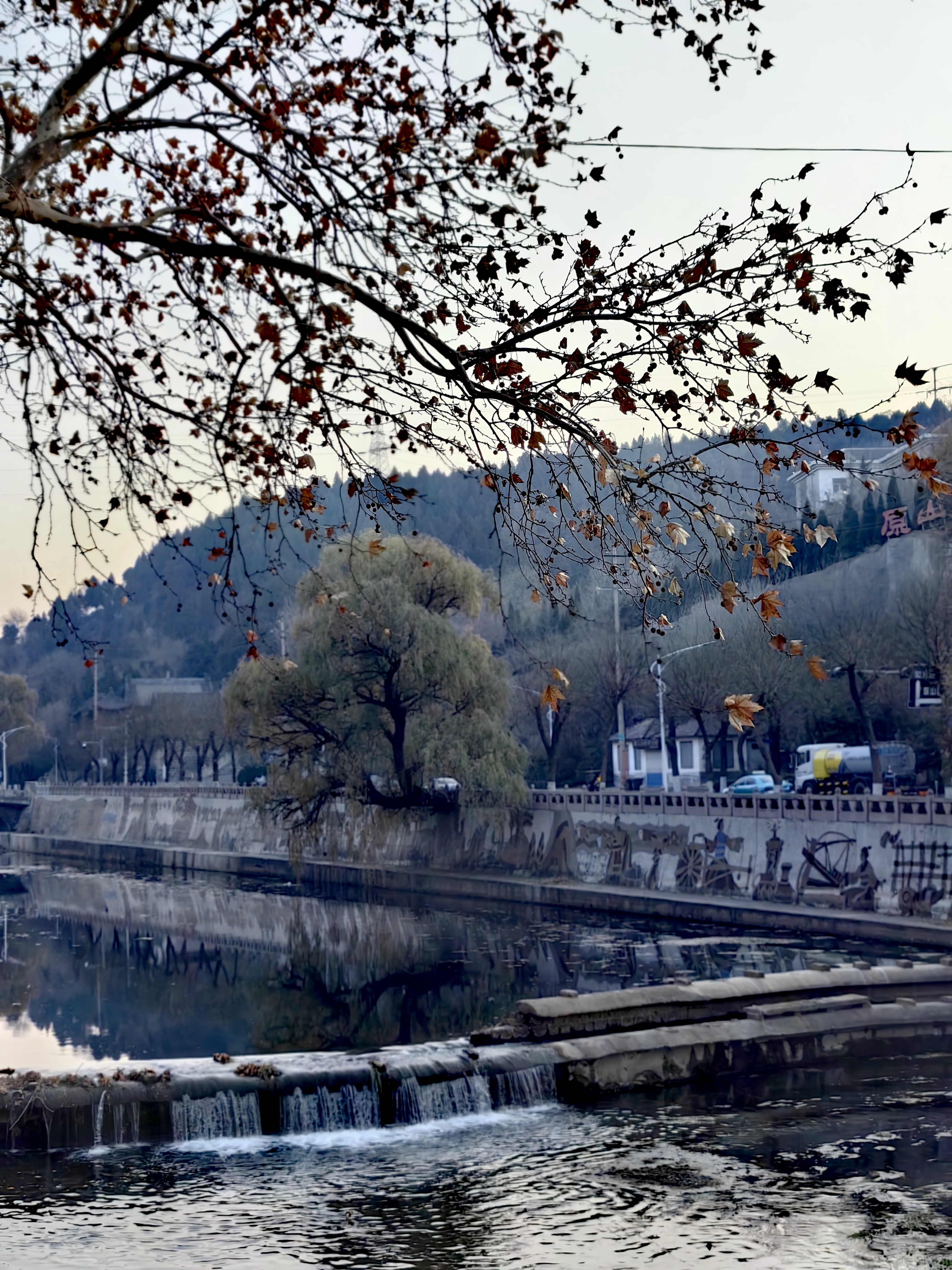 大美淄博博山孝妇河冬韵#创作灵感上热门