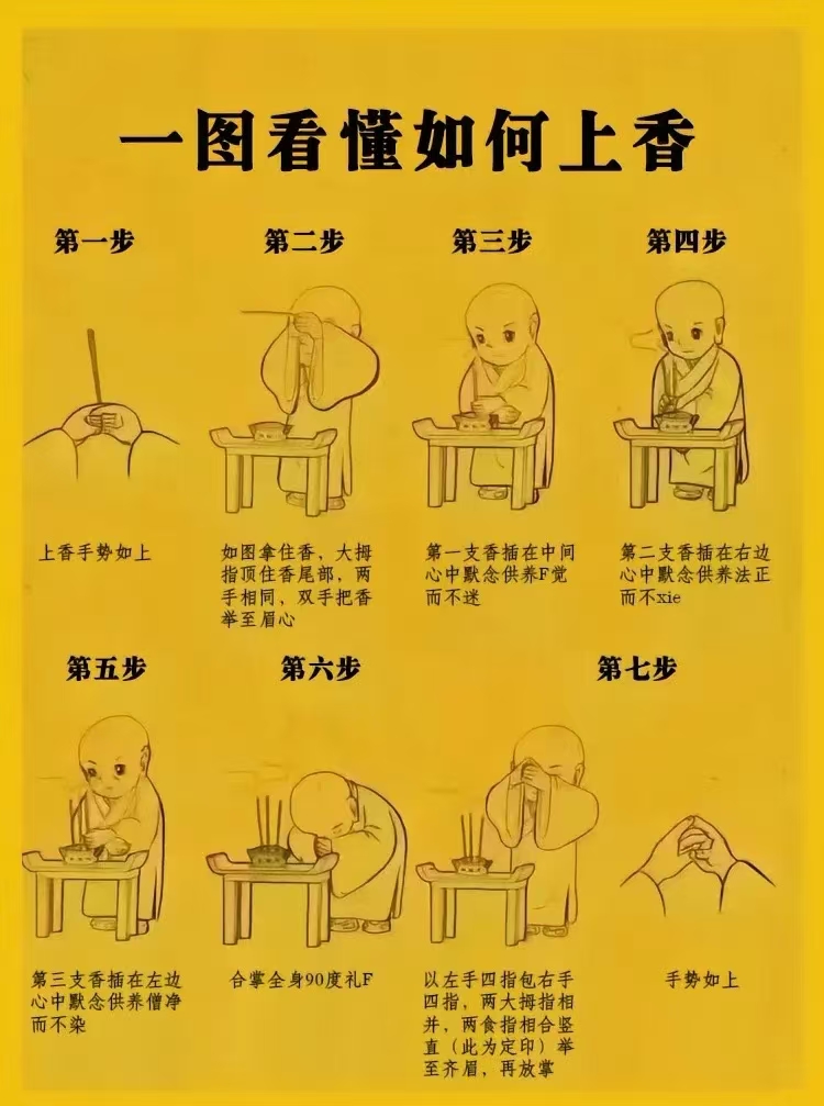 偷偷告诉你正确上香的7个步骤 1
