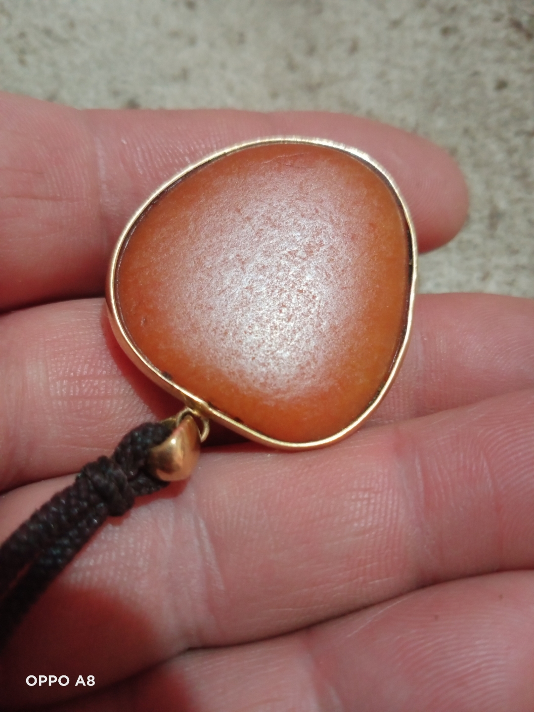 和田玉红沁籽料爱心吊坠