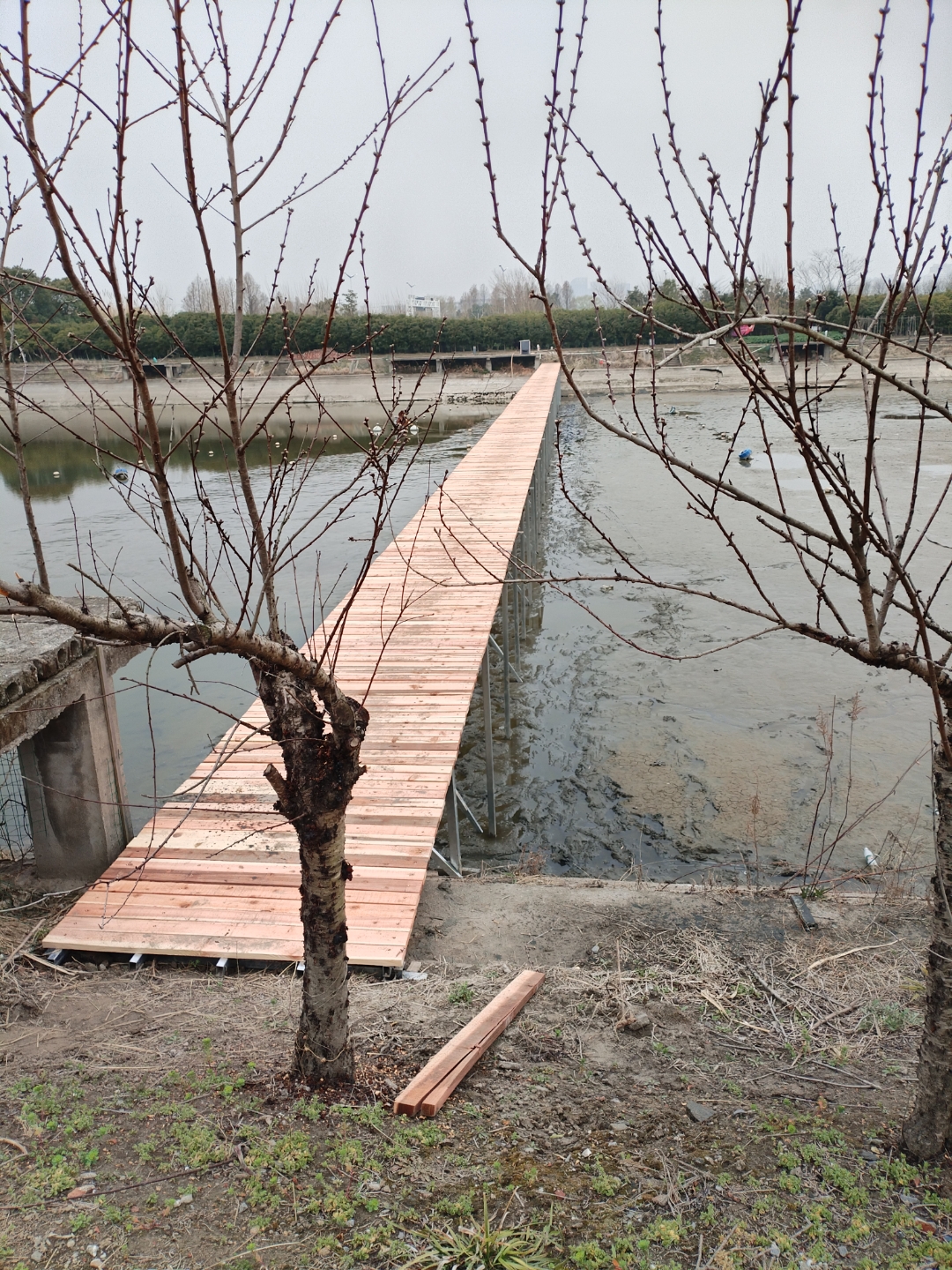 专业搭建鱼塘:钓台 浮桥 15900671634张红