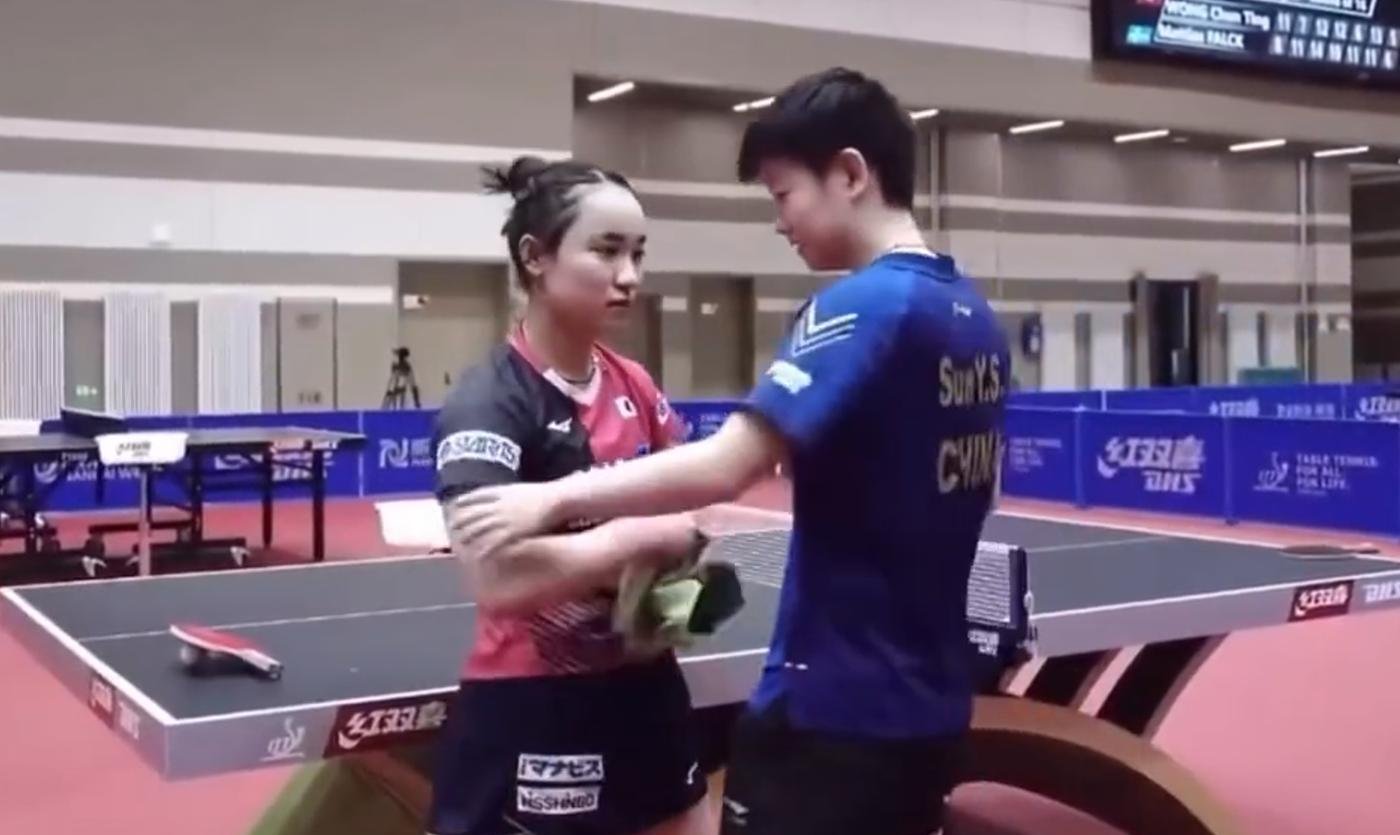 曾经的强敌伊藤美诚是这次唯一一个获奖的日本选手,赛后她在社交