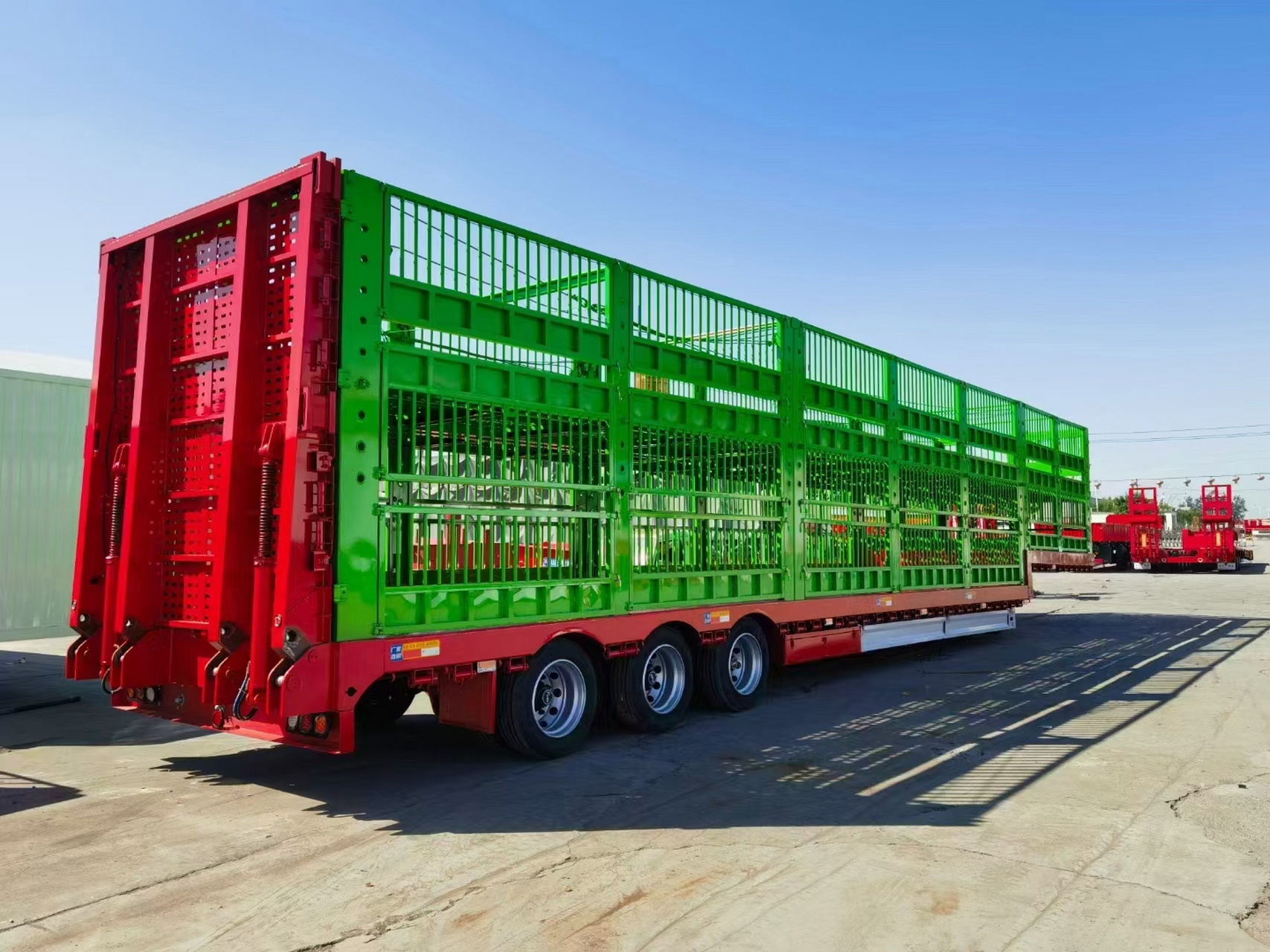 低平板半挂车,牛羊运输低平板,畜牧运输半挂车