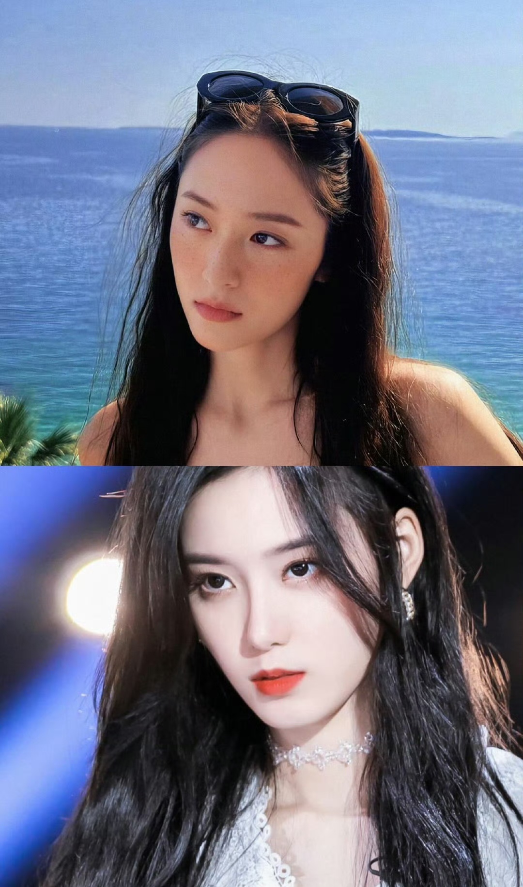 这谁能分得出徐艺洋和郑秀晶啊?不论是放在内娱还是韩圈都非常抗打吧