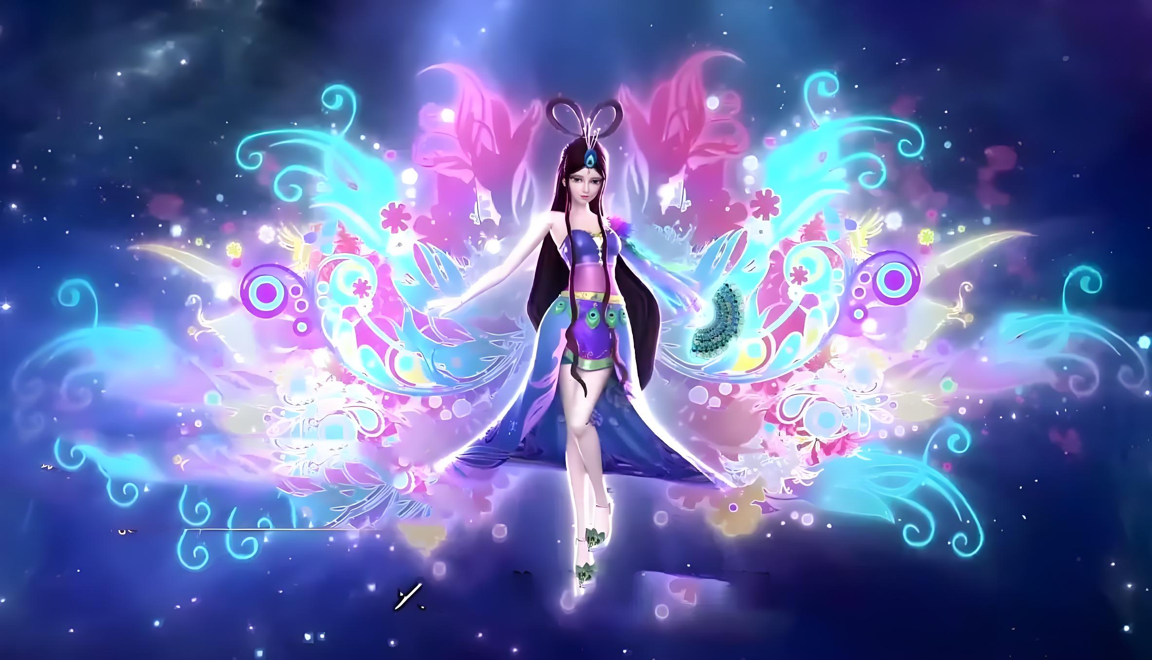 蓝孔雀,叶罗丽仙境的圣级仙子,封印仙境和人类世界的大门的六位仙子