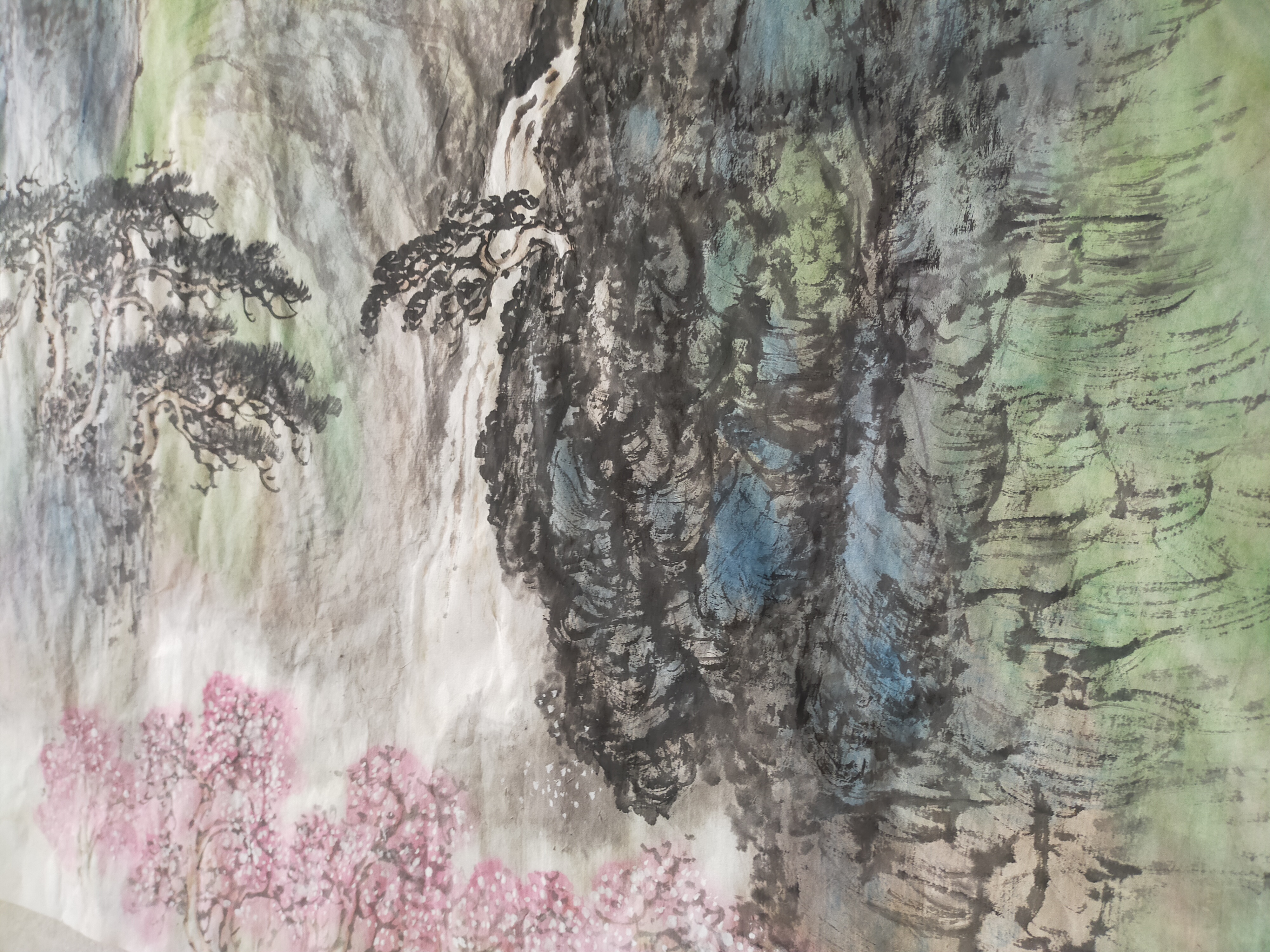 胡有民先生青绿山水欣赏
