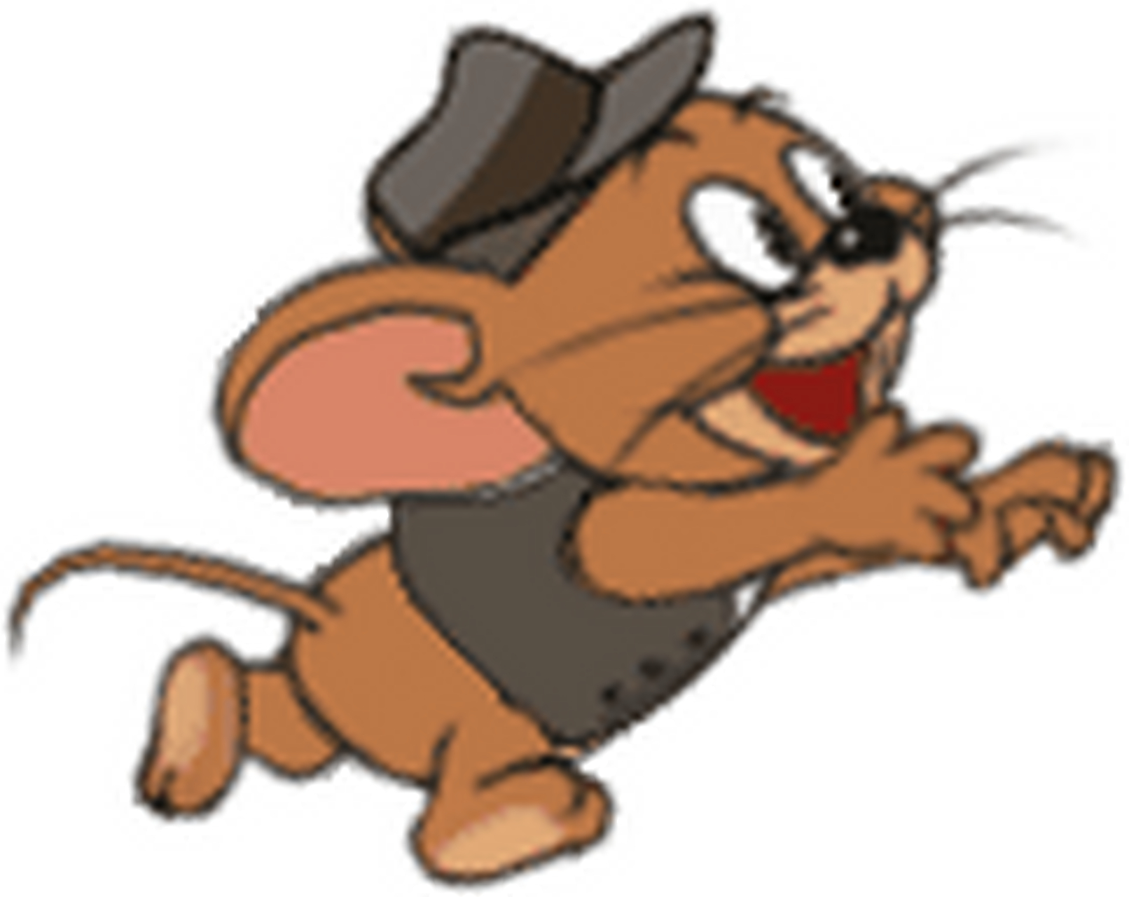 侦探杰瑞头戴猎鹿帽,身穿西装小马甲,给人一副风度翩翩的样子.在赛场