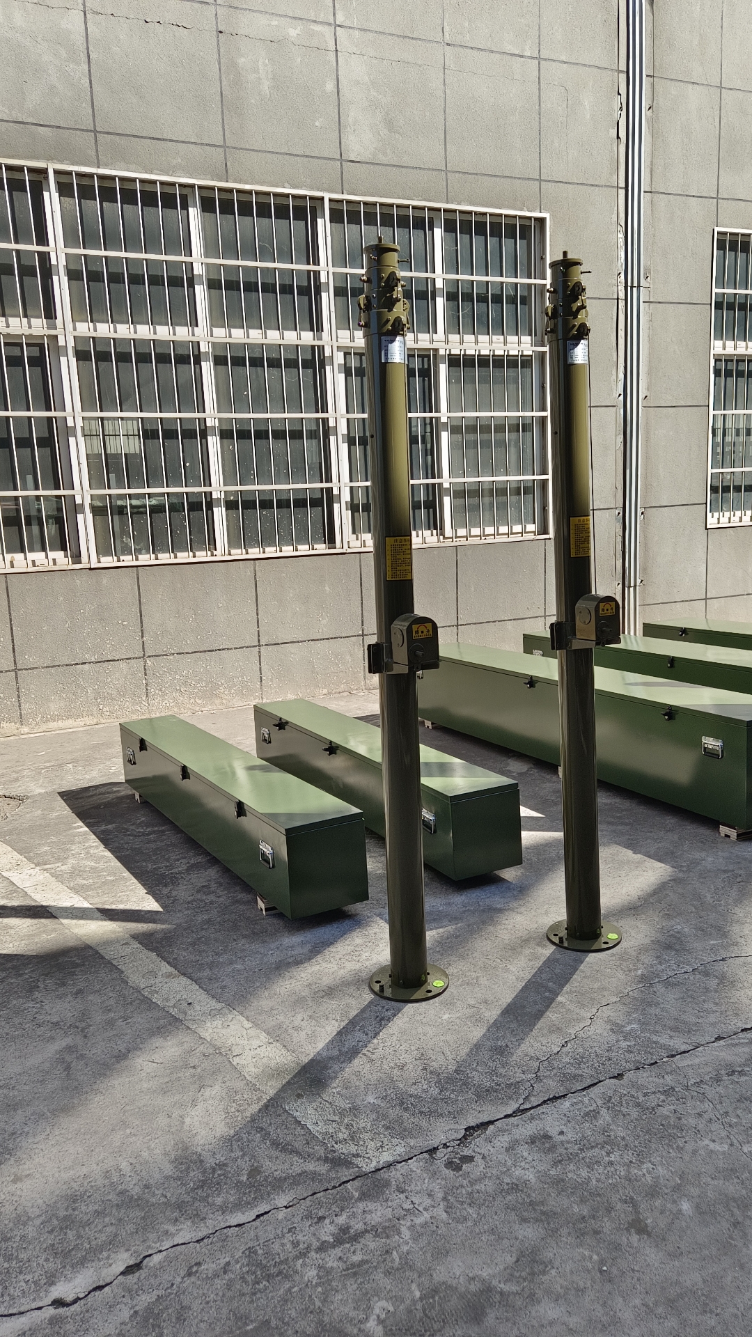 6米手动升降杆避雷针,车载移动伸缩天线杆