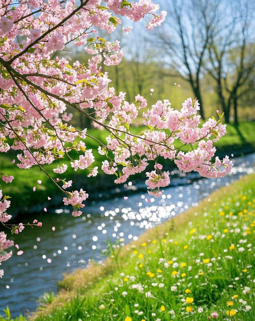 春天是希望的代名词,无论是花开还是你都值得被好好期待