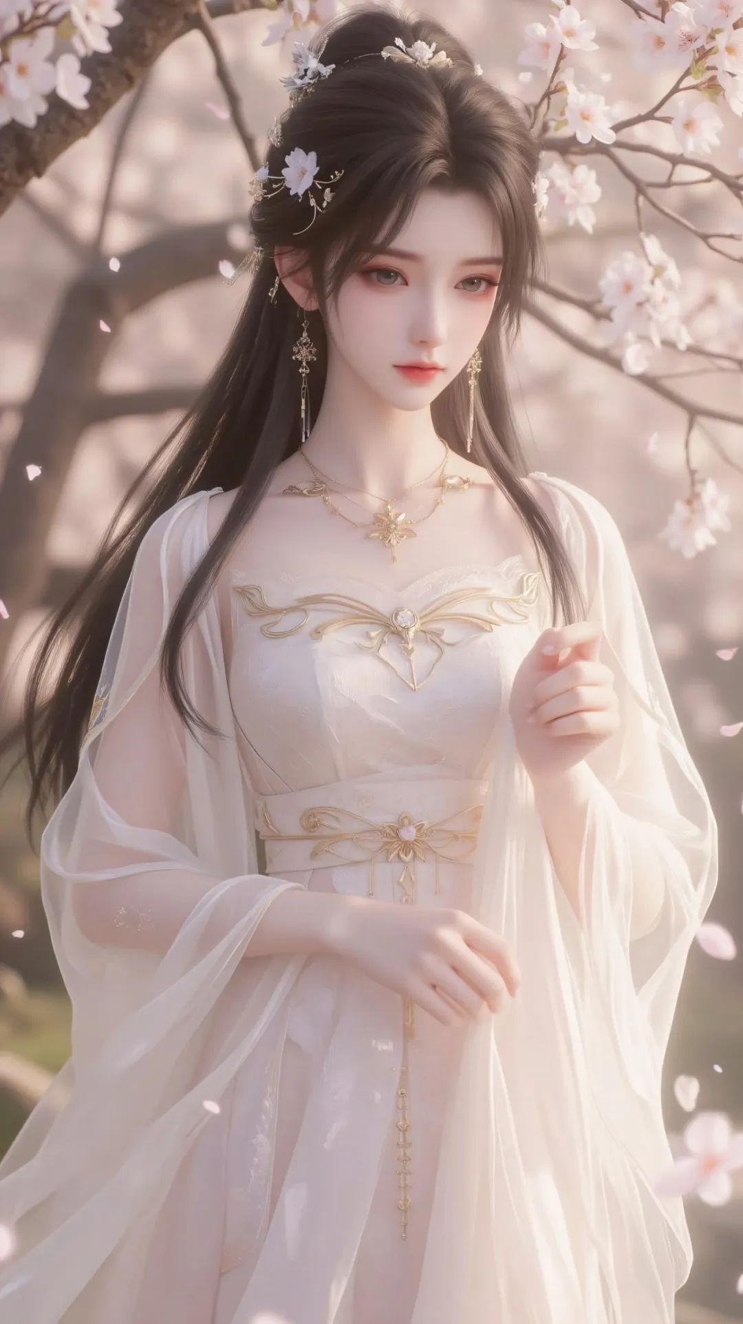 动态连更挑战# 春日暖阳下,一位古风女子翩然而至