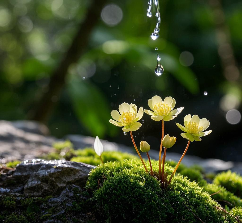 苔花如米小,也学牡丹开