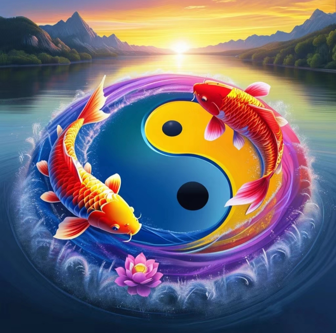 转运旺财头像~太极双鱼,如鱼得水,运道在身,年年有余,富贵繁荣!