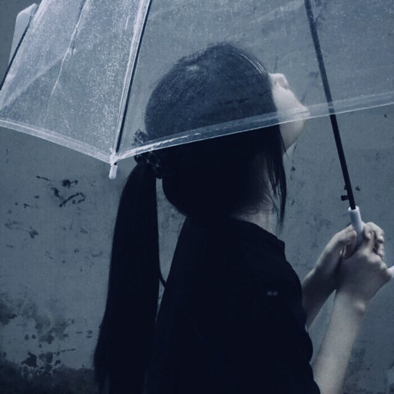 [下雨]撑伞女头,分享图片[下雨]