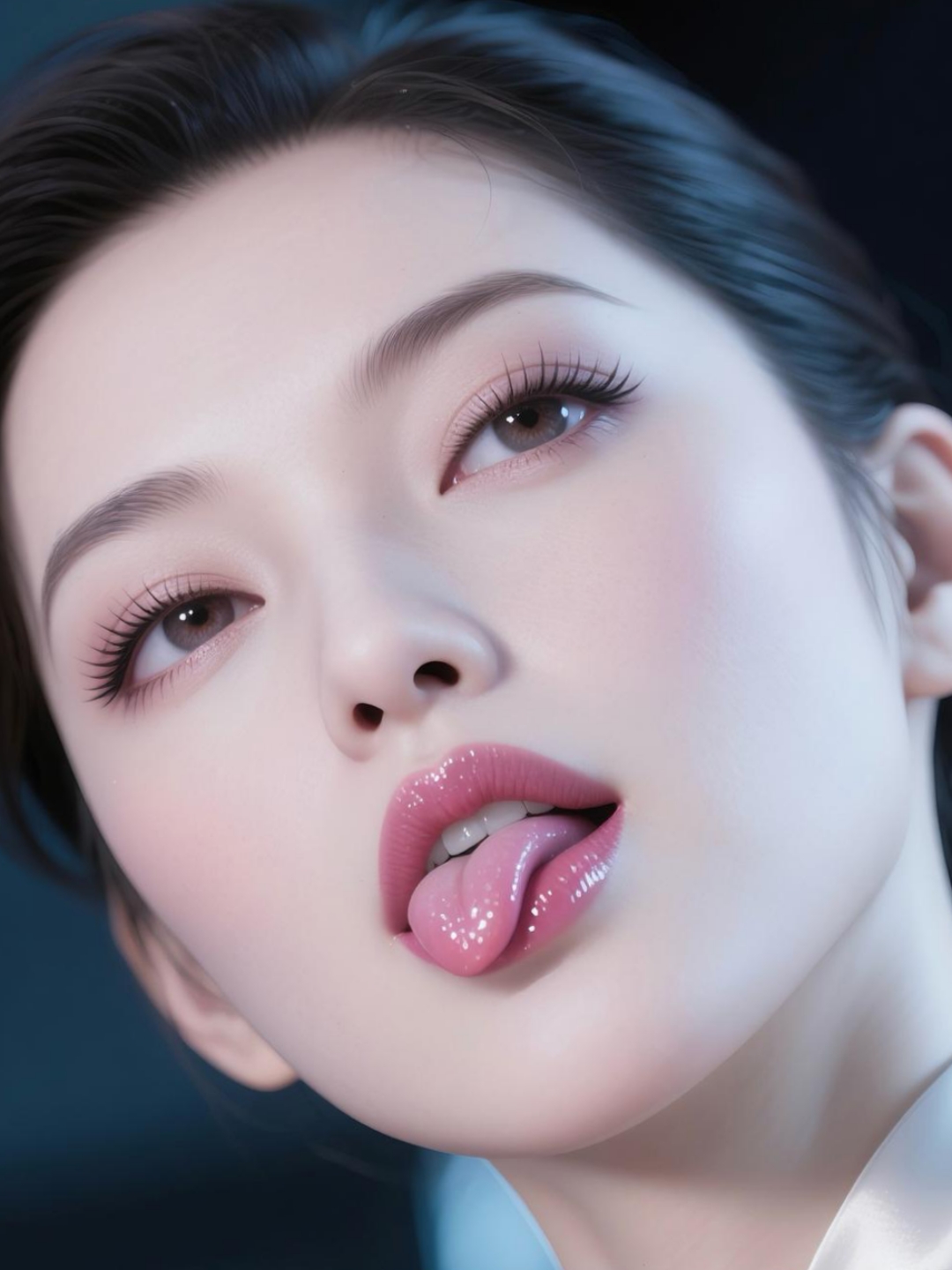 很多女生觉得吐舌头是卖萌利器,像抖音上不少美女网红拍短视频就爱吐
