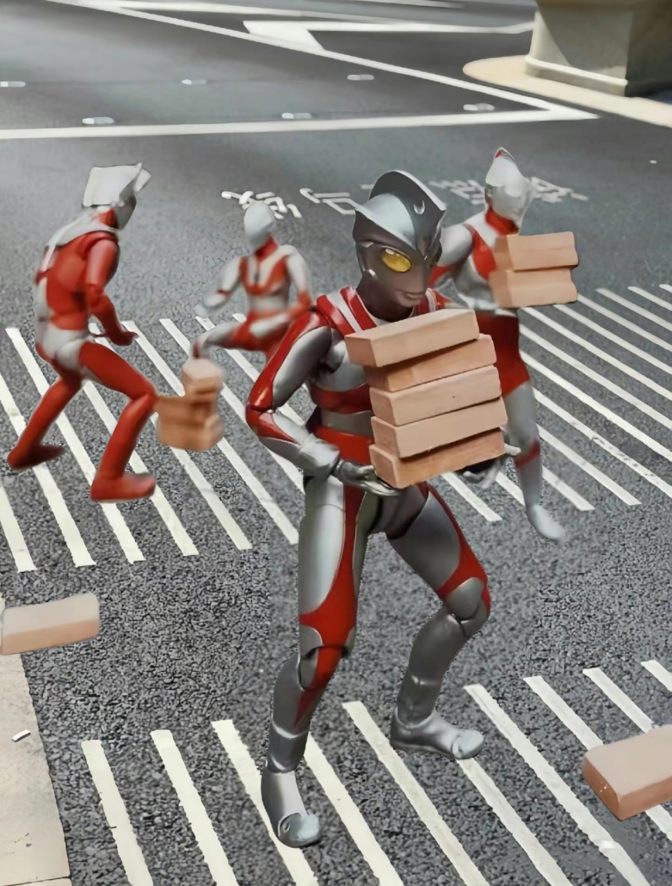 这年头奥特曼都要搬砖了,太卷了