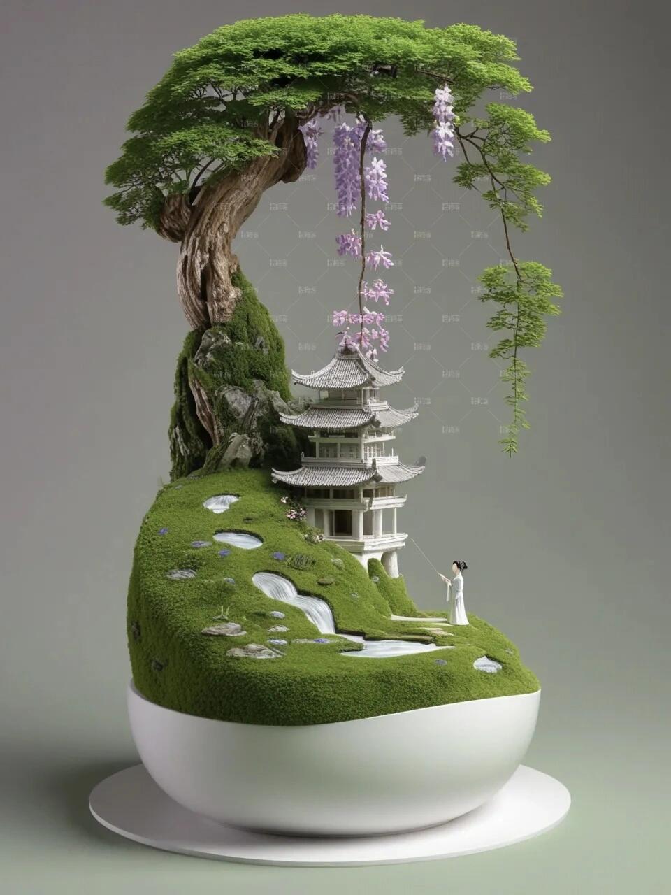 微缩园林,尽在掌心@朋友,点个赞,愿你生活如这盆景,精致美好!