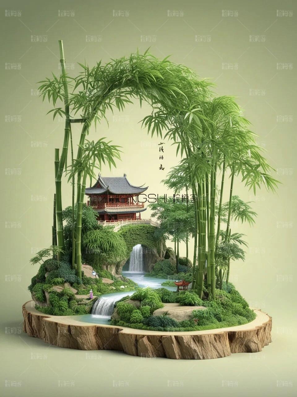 竹林深处,禅意小屋,静谧流水,是我向往的诗和远方