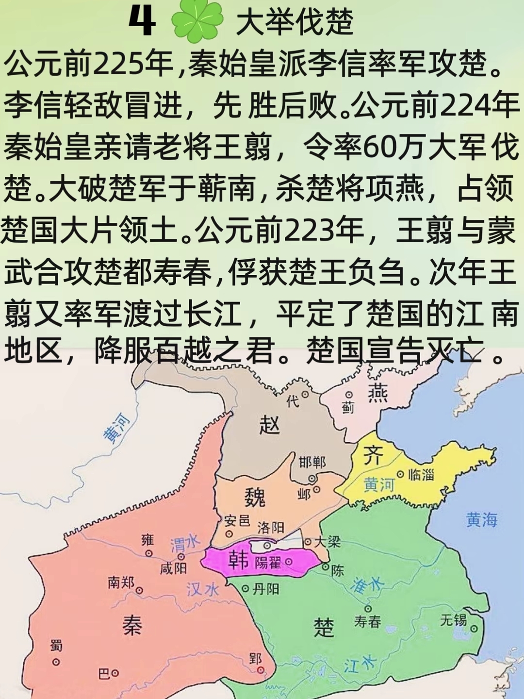 秦灭六国顺序及时间图片