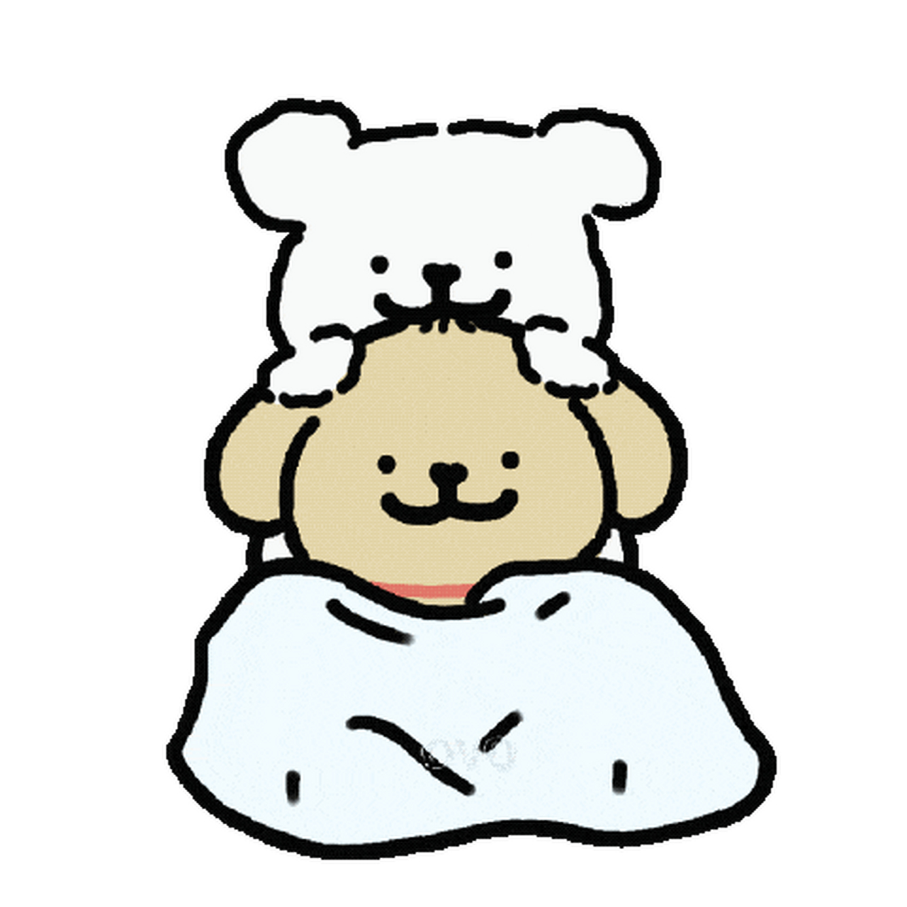 线条小狗动态表情包 3