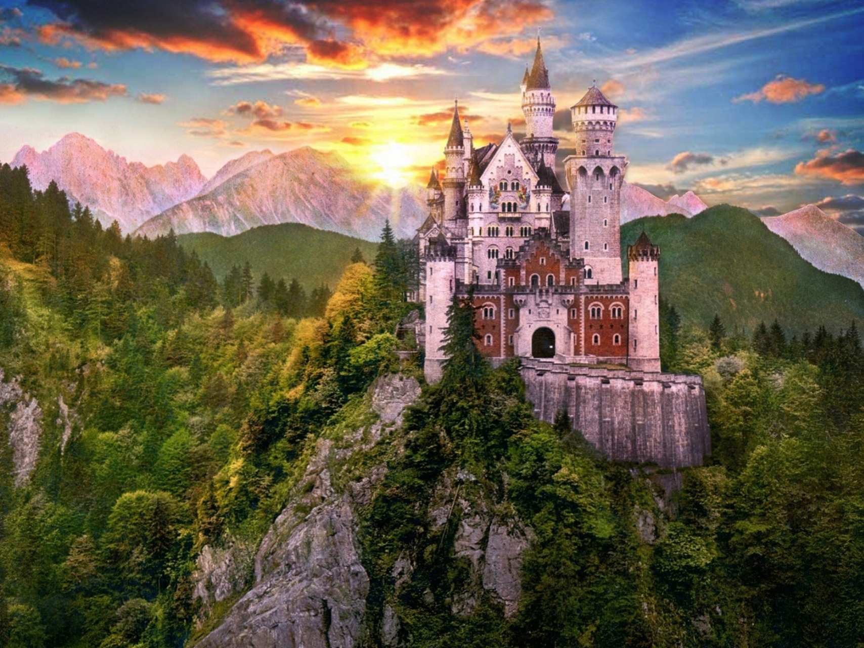 新天鹅堡城堡是迪斯尼睡美人城堡的灵感来源 德国国王路德维希二世