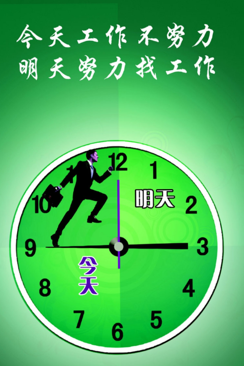 今天工作不努力,明天努力找工作.感觉此话还是有一定道理的.