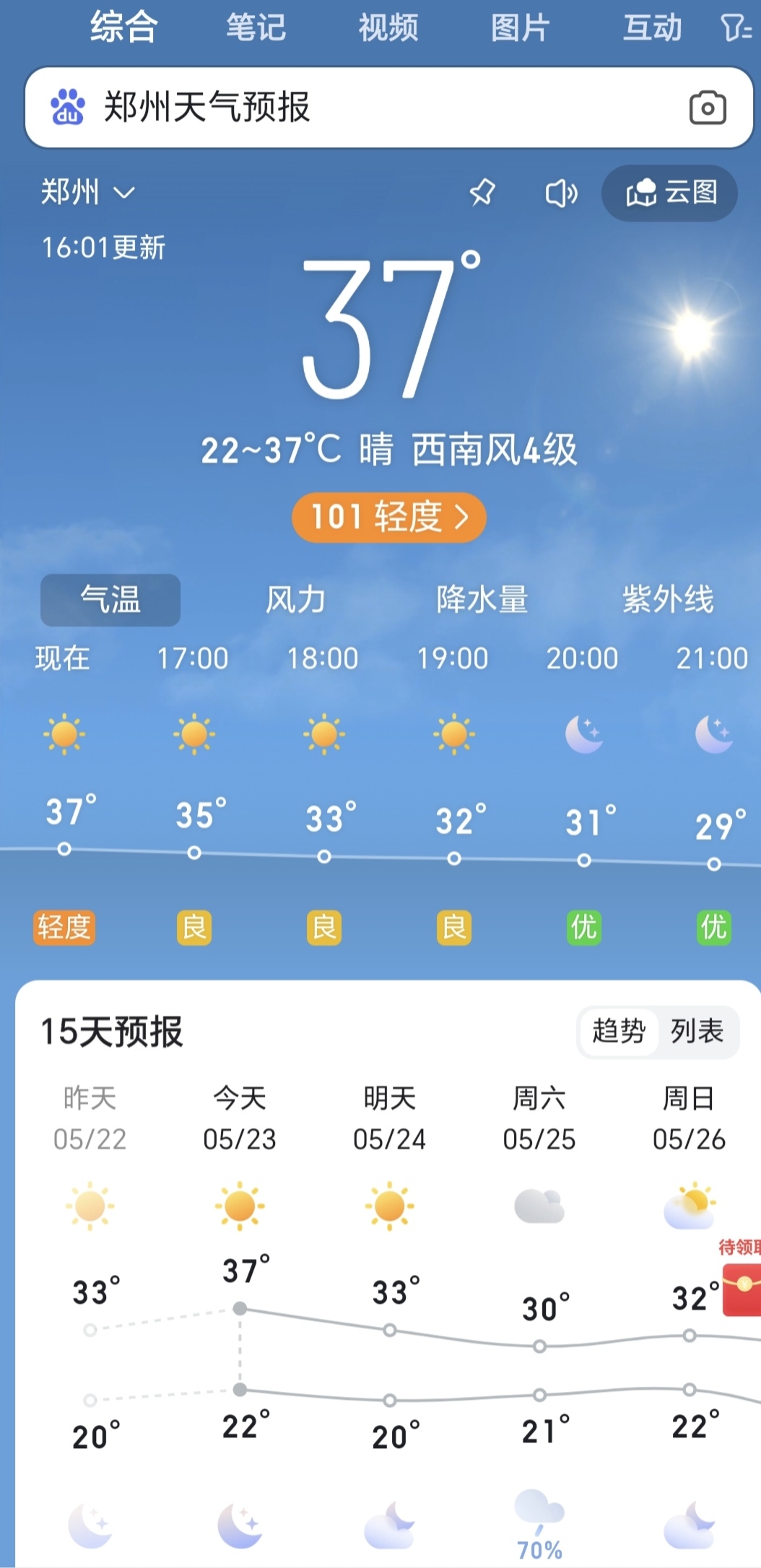 一个月没下雨了,郑州天气这是提前开烤肉的节奏吗,空气干的像进入大