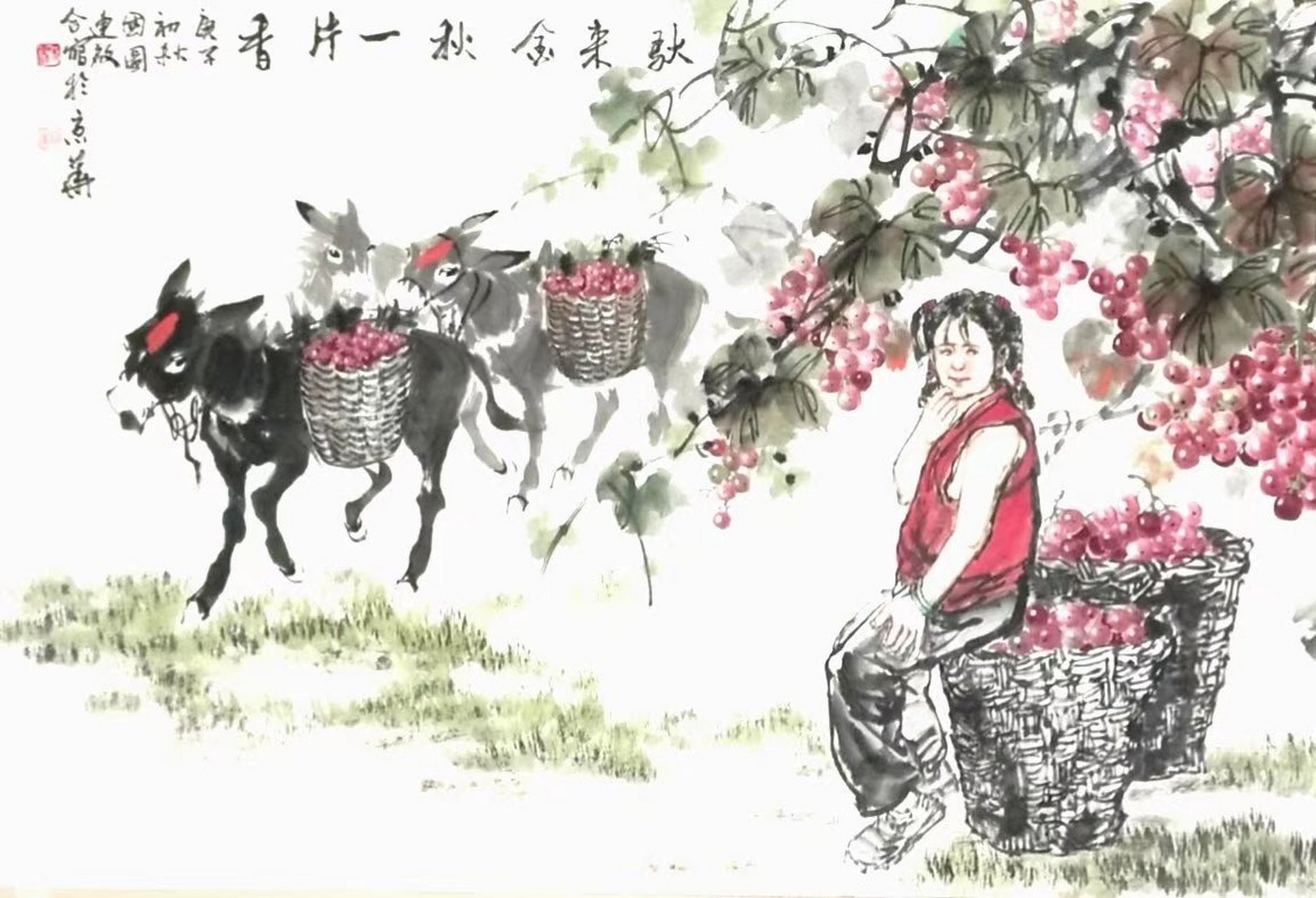 如今宋连启先生把驴画得也是出神入化,达到了很高的艺术境界,他的作品