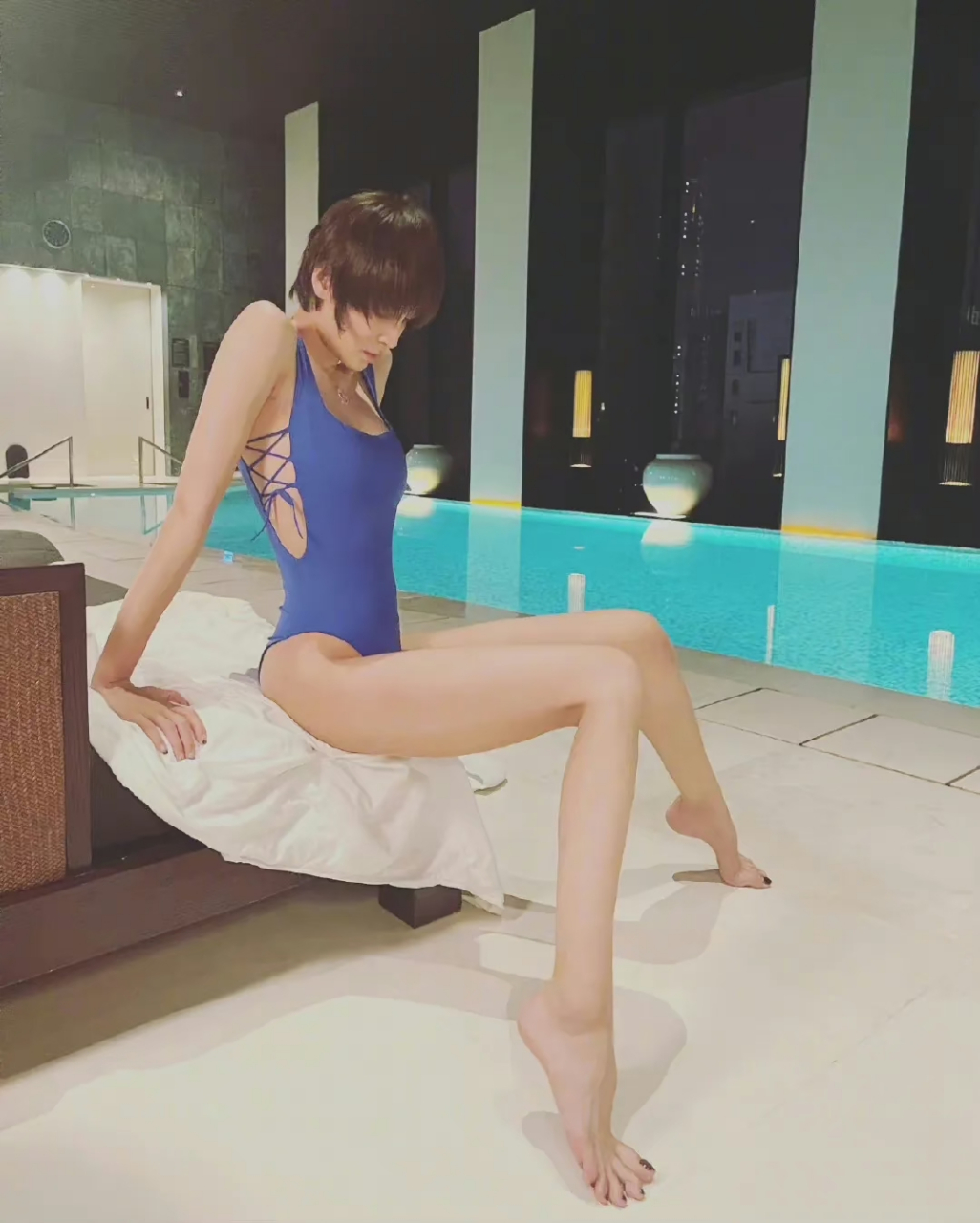 张蓝心绝对是身材最火辣的"龙女郎",没有之一!