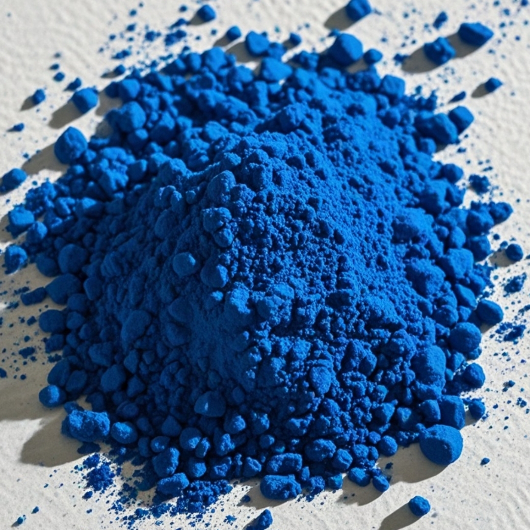 颜色特性: - 色泽鲜艳:呈现 - 着色力强:是普鲁士蓝的数倍,只需少量