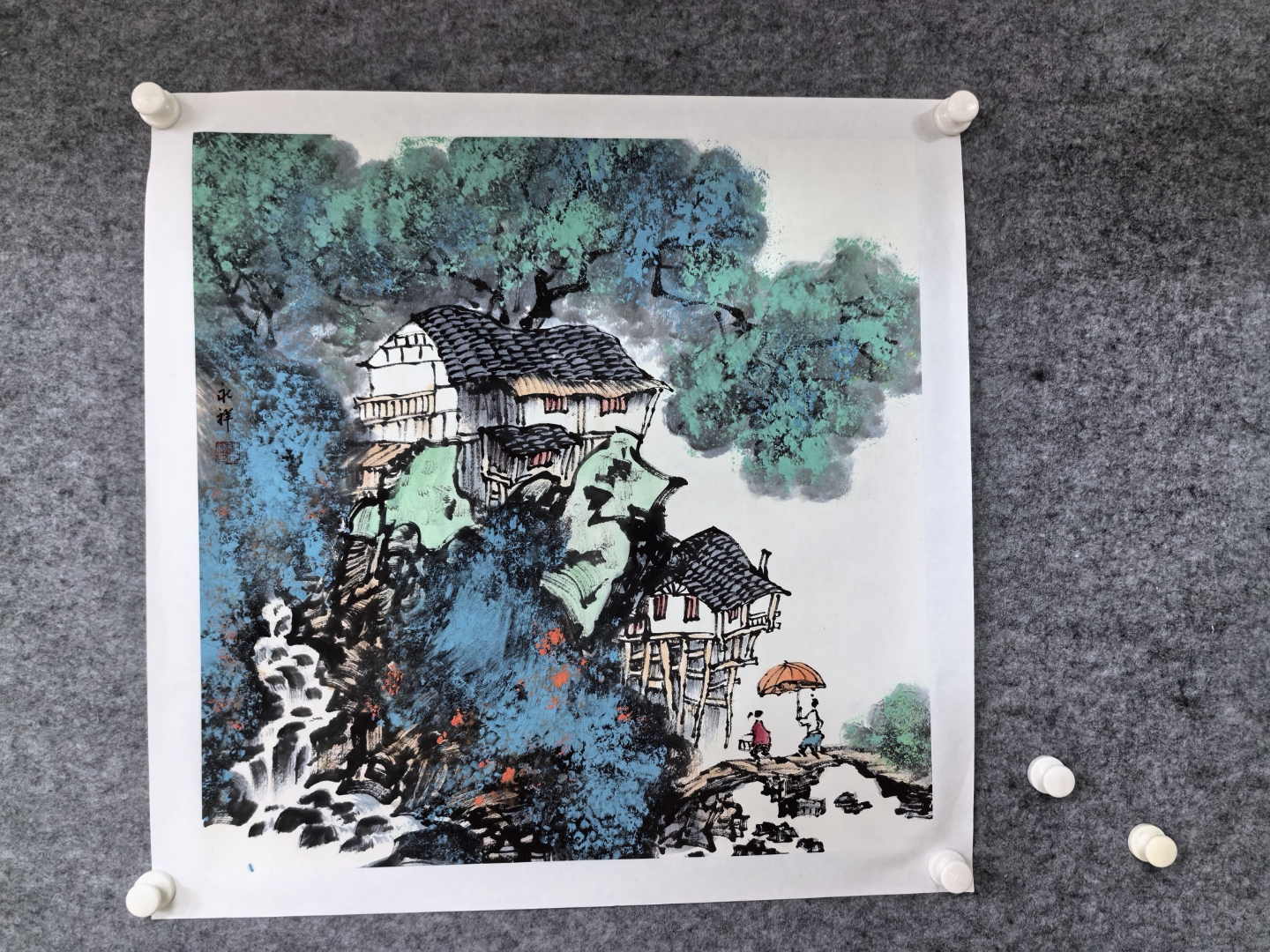 画家张永祥老师,字冰融(生于1939年),中国画坛大家,中国慈善书画院