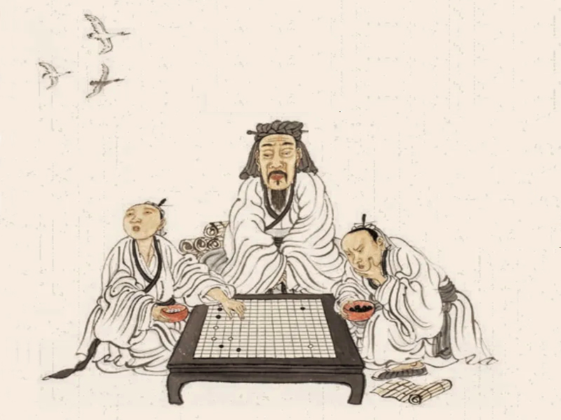 下棋唯美古风图片图片