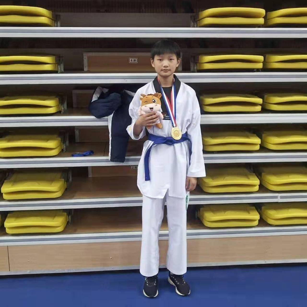江苏省宿迁市跆拳道运动员陈可馨.