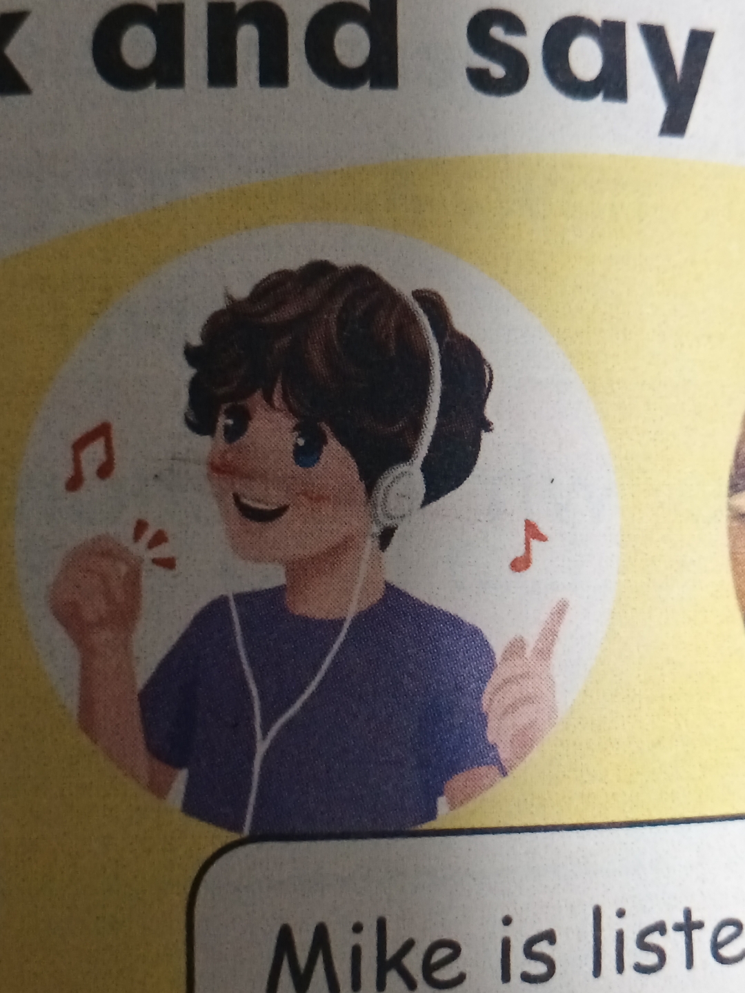 英语书上的淇淇