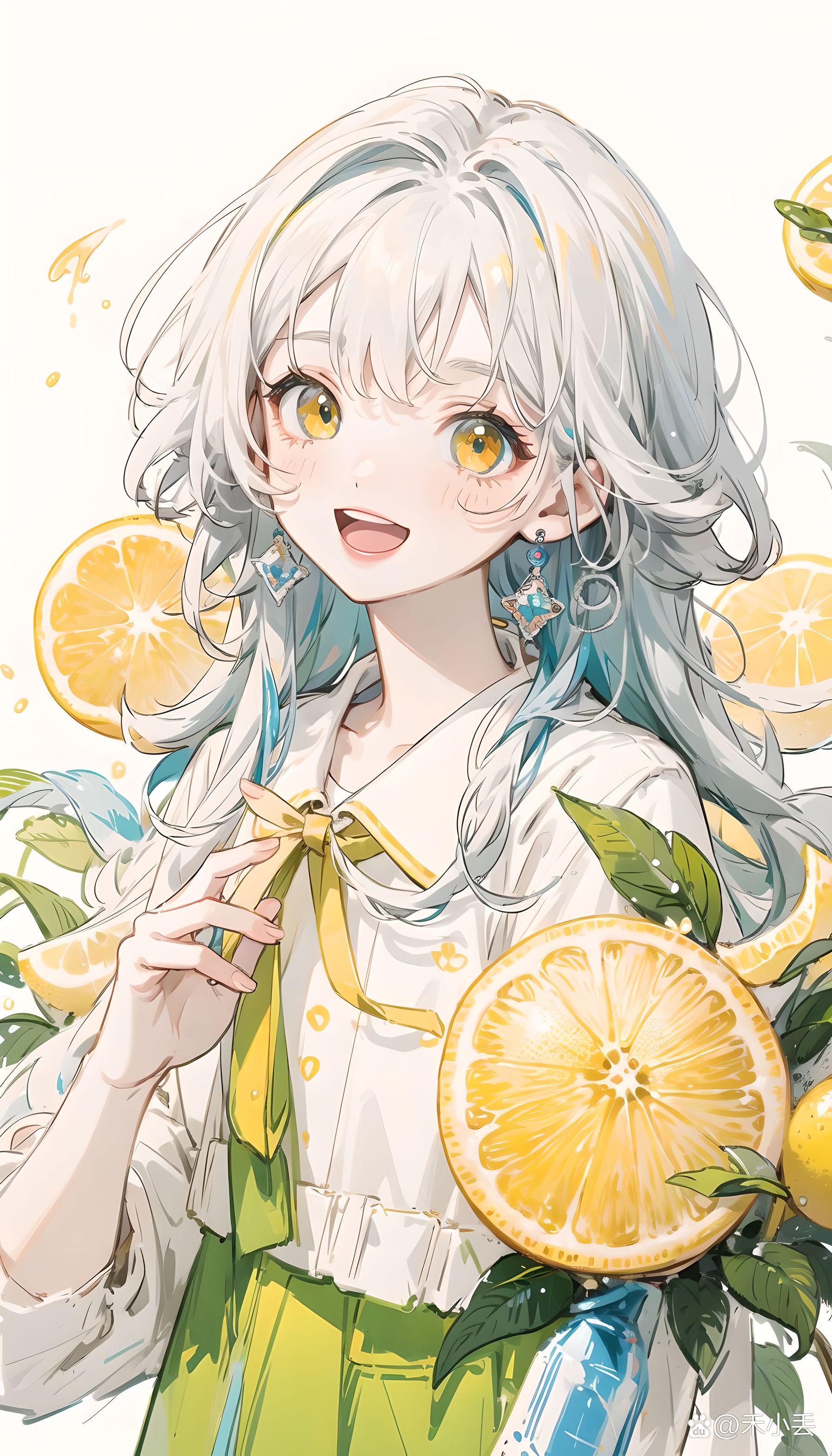 柠檬女孩儿的头像.谁爱柠檬控谁来领取