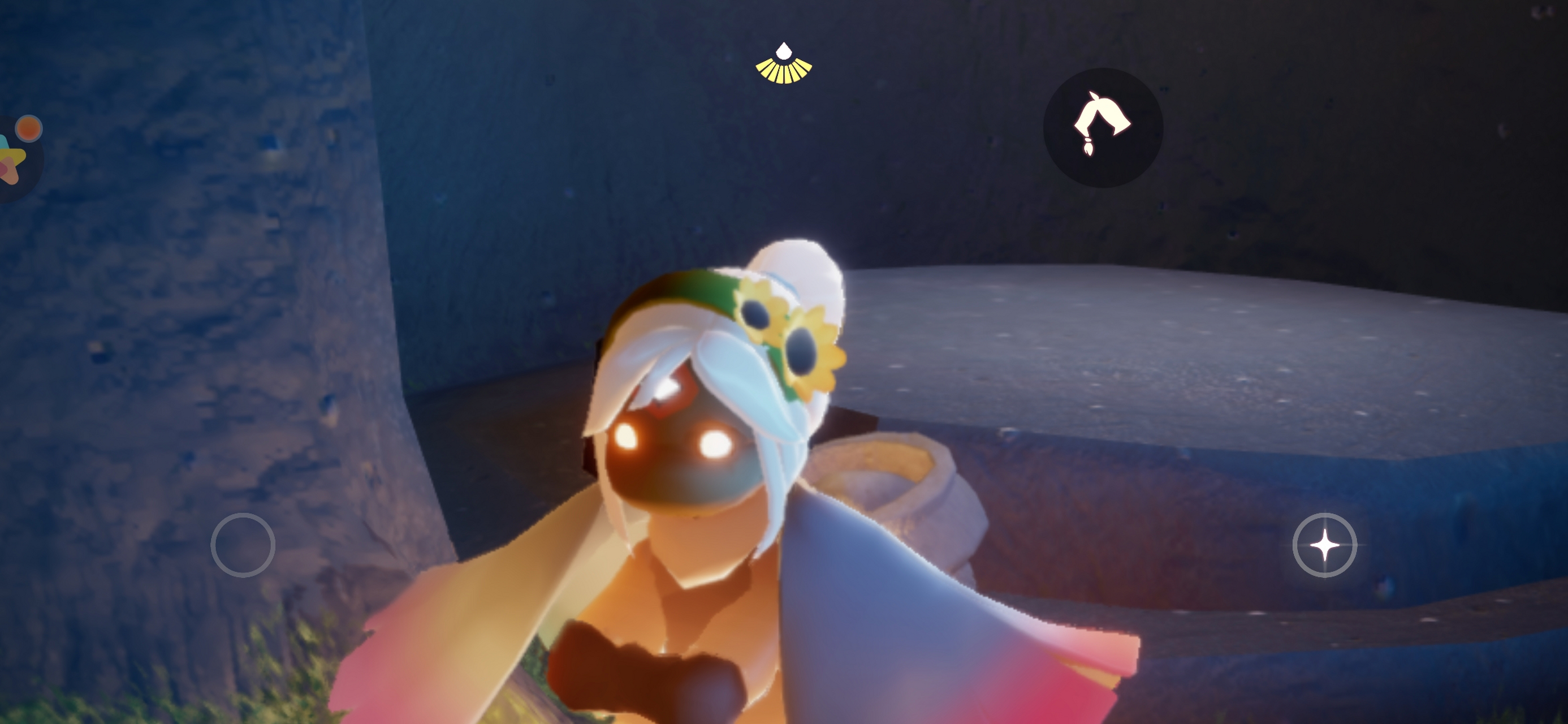 今天领到向日葵头饰啦#光遇# 还是马尾搭一点