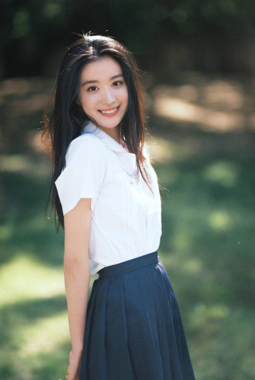 王楚然 校园胶片写真