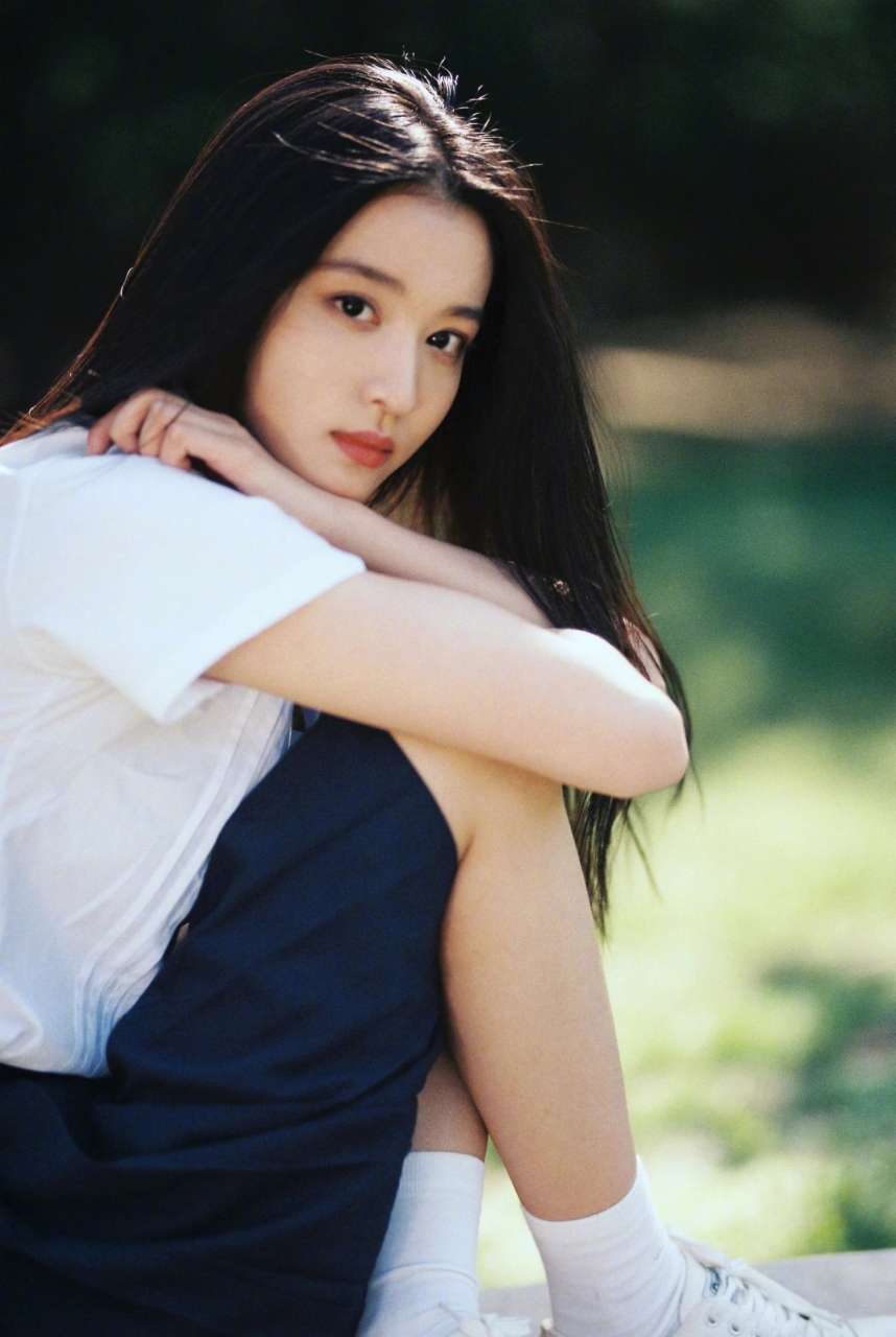 王楚然 校园胶片写真