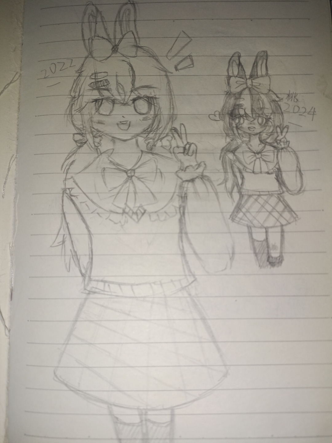 停更多时,窝又回来了~[打call] 翻到22年的画