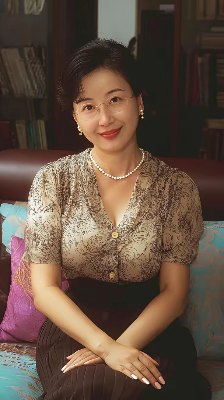 身上的服饰,或有雅致花纹,或搭配珍珠饰品,尽显优雅