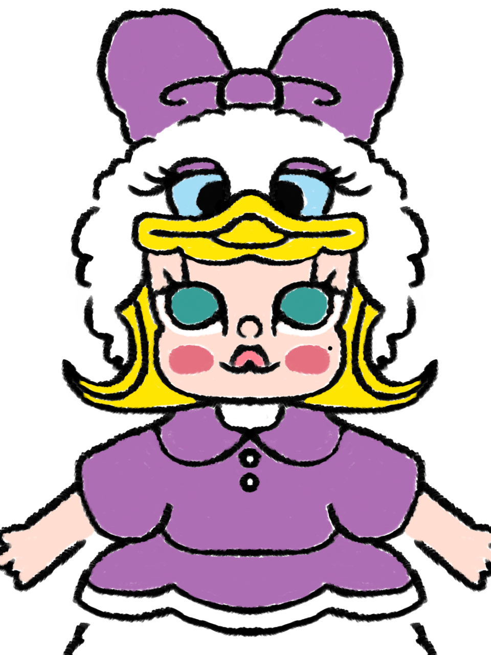 自己画的 molly 手绘 #ipad绘画