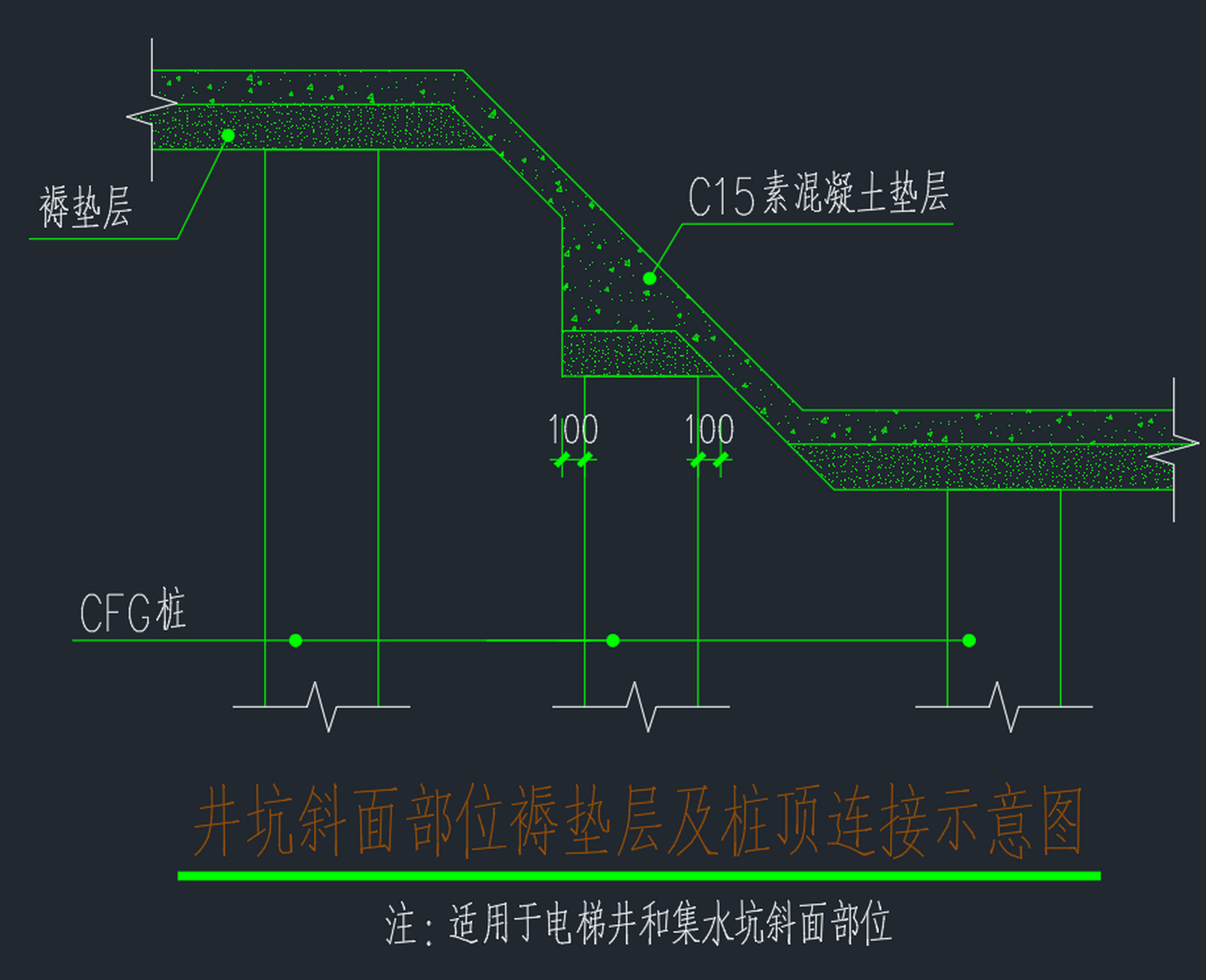 cfg桩集水坑与电梯井的细部工艺堪称匠心独运.