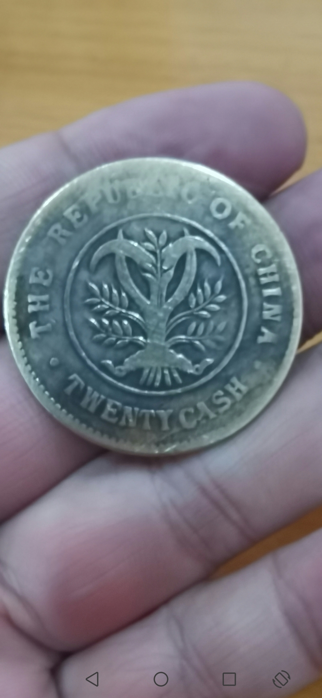 这枚湖南省造当20铜元的双旗币,真漂亮.有人收不收?