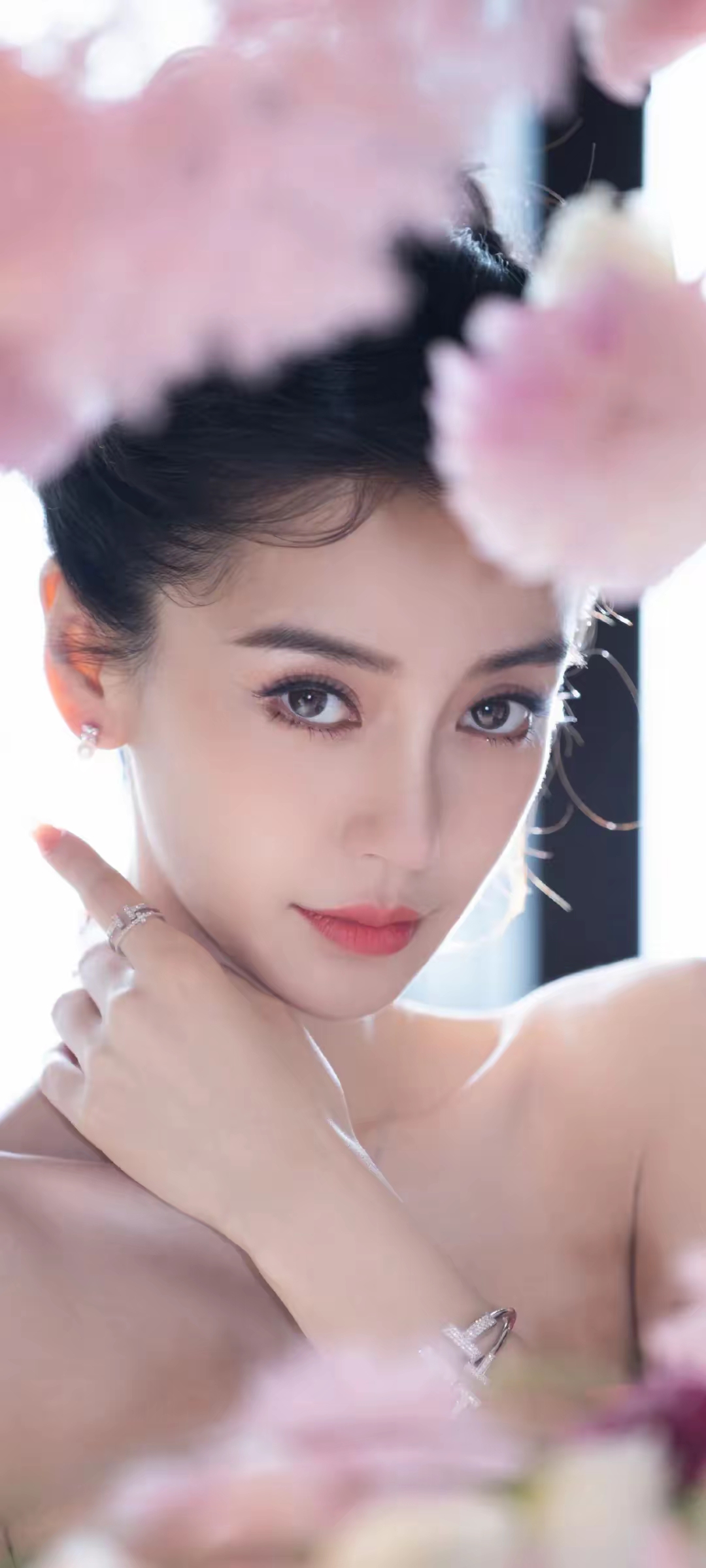 angelababy, 樱花树下的你,美得像梦～