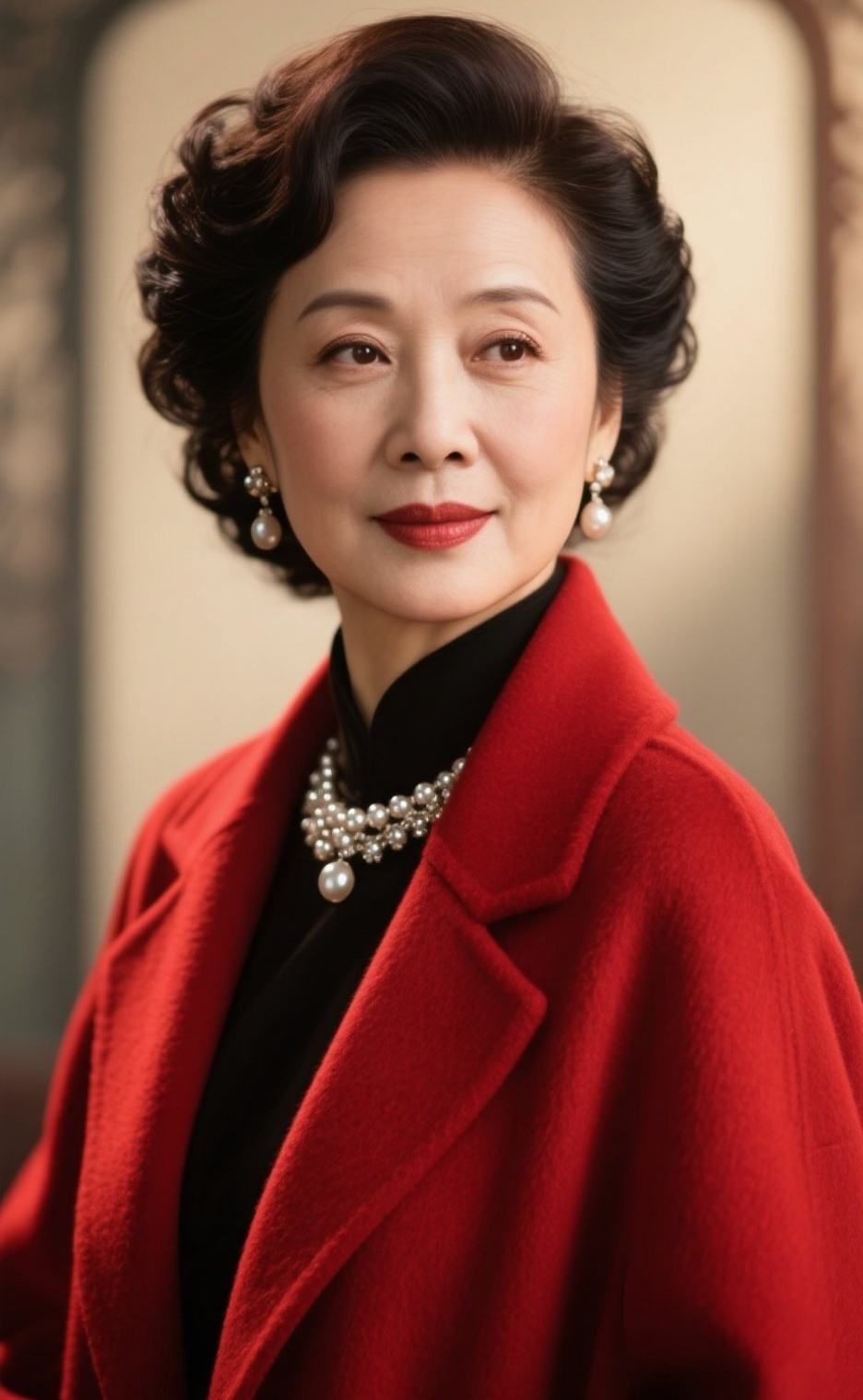 优雅气质,红衣女神,举手投足间尽展高贵魅力.#女性之美