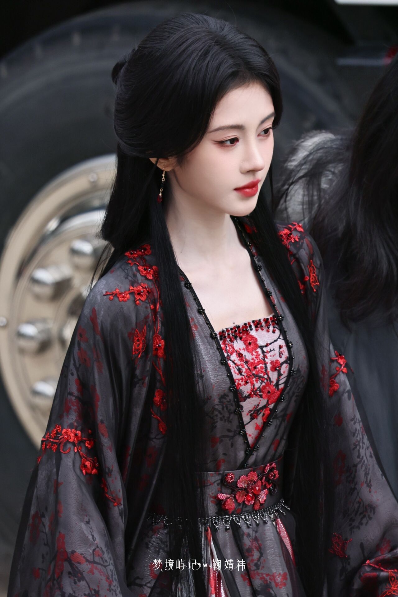 鞠婧祎全黑色系照片