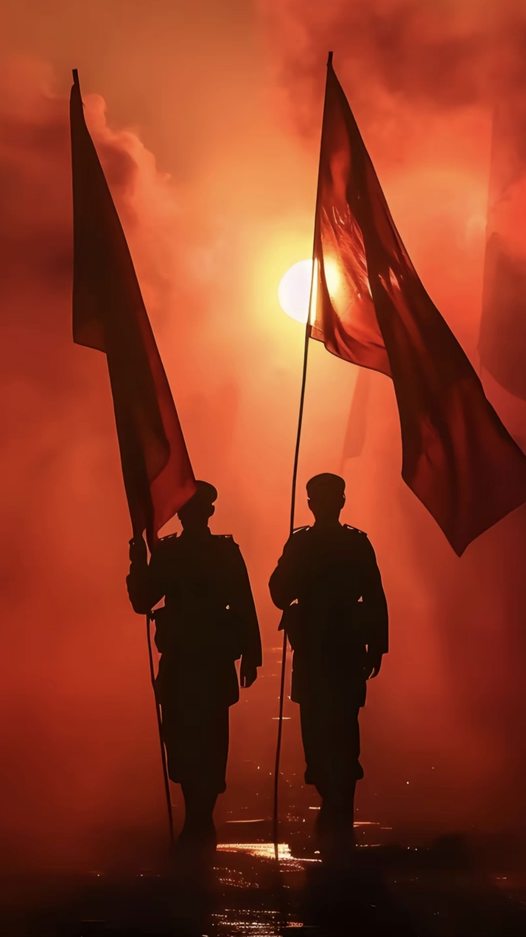 父亲高大威武,典型的一副军人形象,在国家还处于动荡的战争年代,父亲
